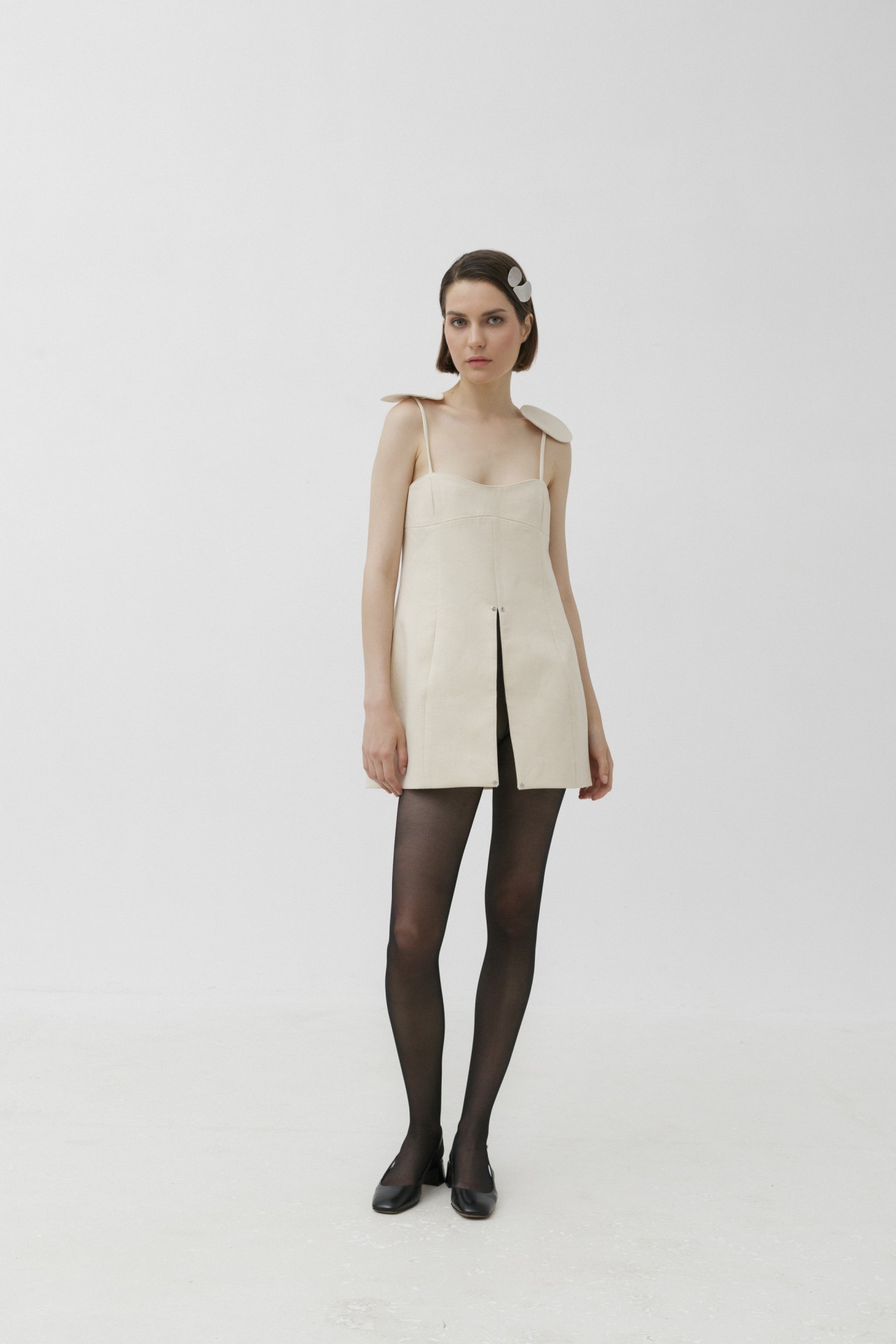 PETALE TOP IN IVORY