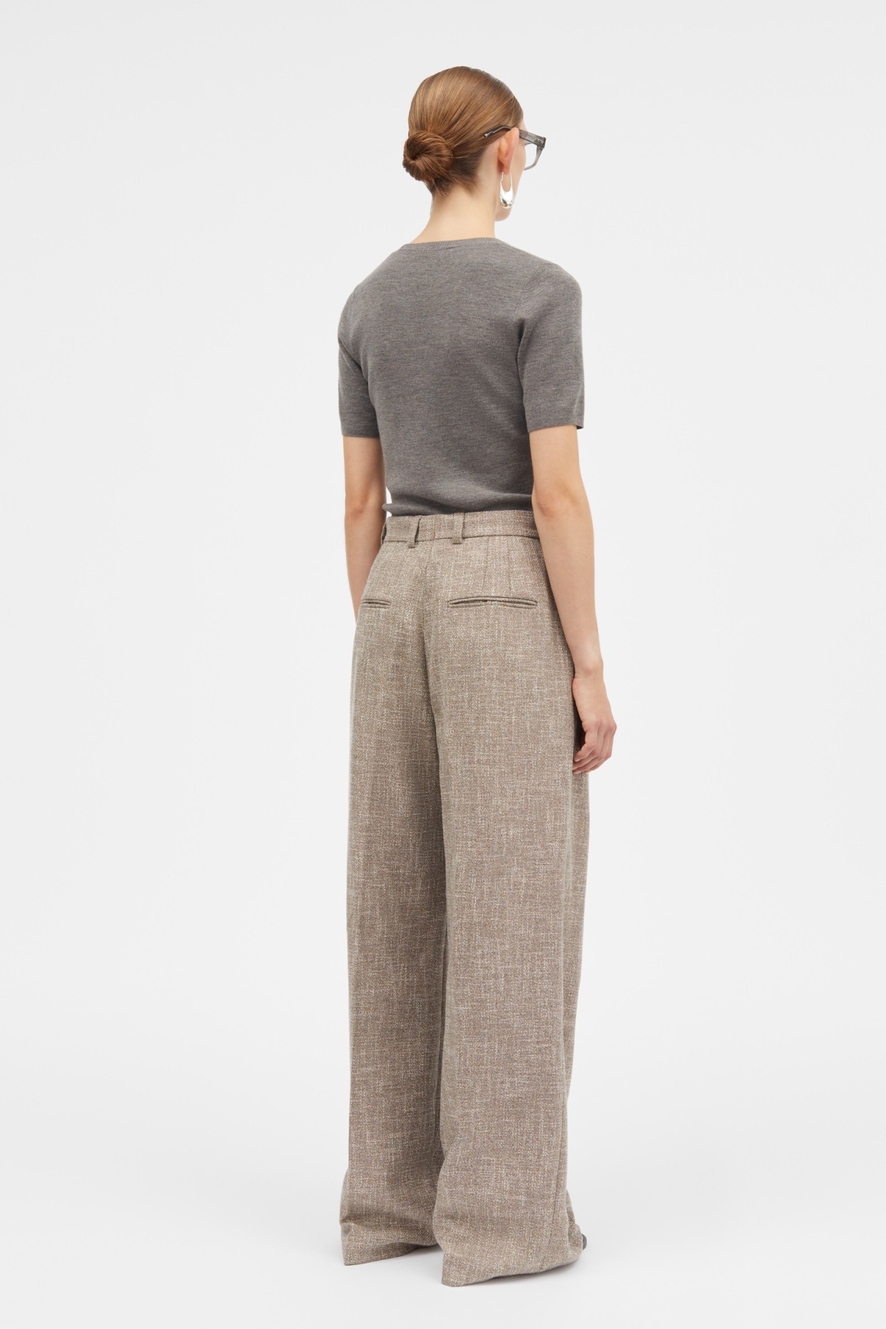 PORTLYN TROUSERS IN CINNAMON MELANGE