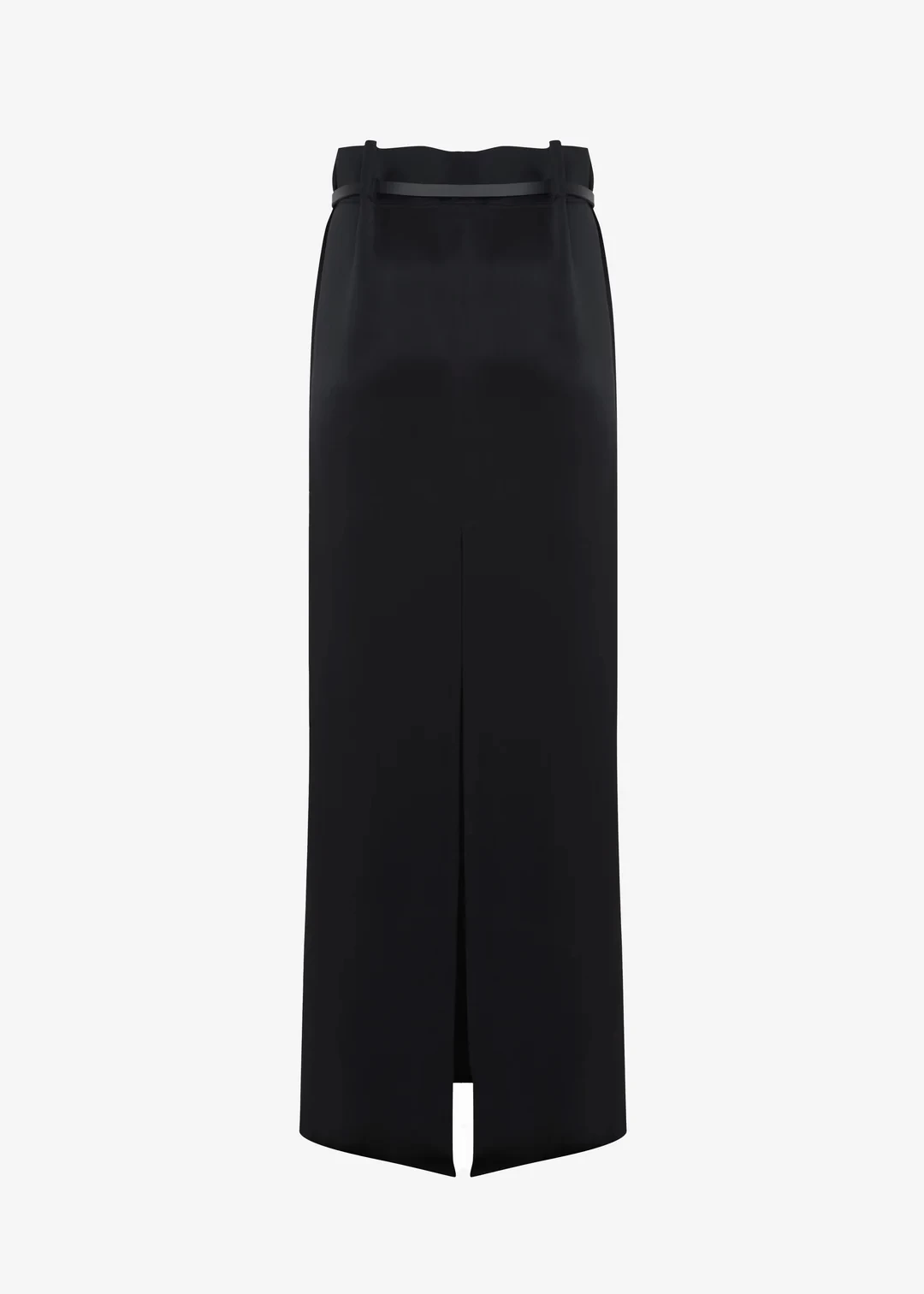 RECTANGULAR LONG SKIRT IN BLACK