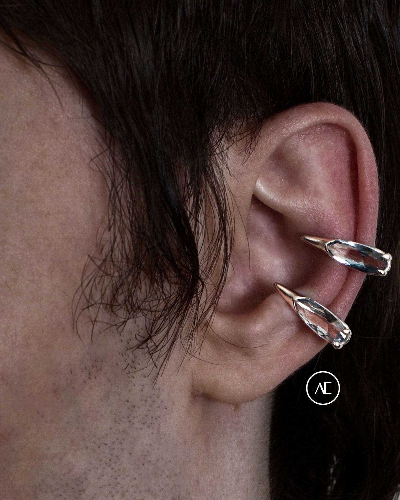 SHARP VIPER MOUTH - CUFF IN SILVER