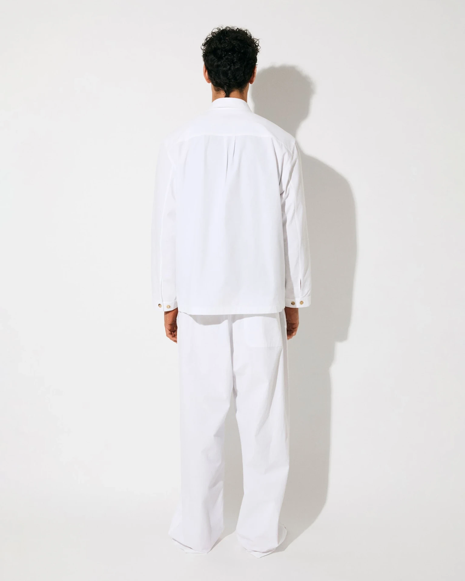 MEN'S SHIRT AND TROUSERS IN WHITE