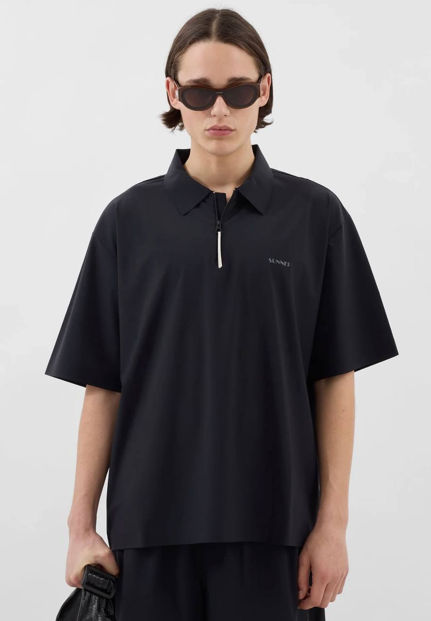 SHORTSLEEVE POLO IN BLACK