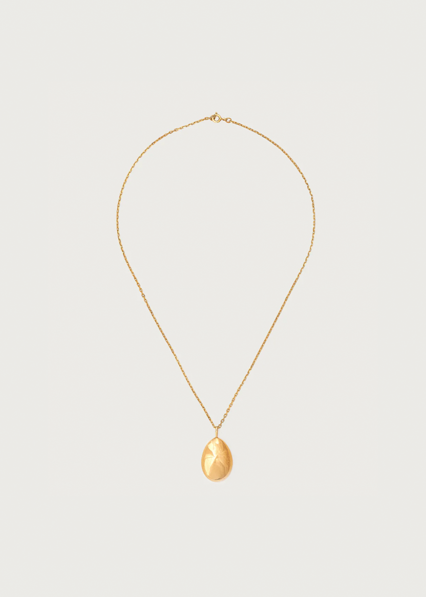 SMALL EGG PENDANT IN GOLD