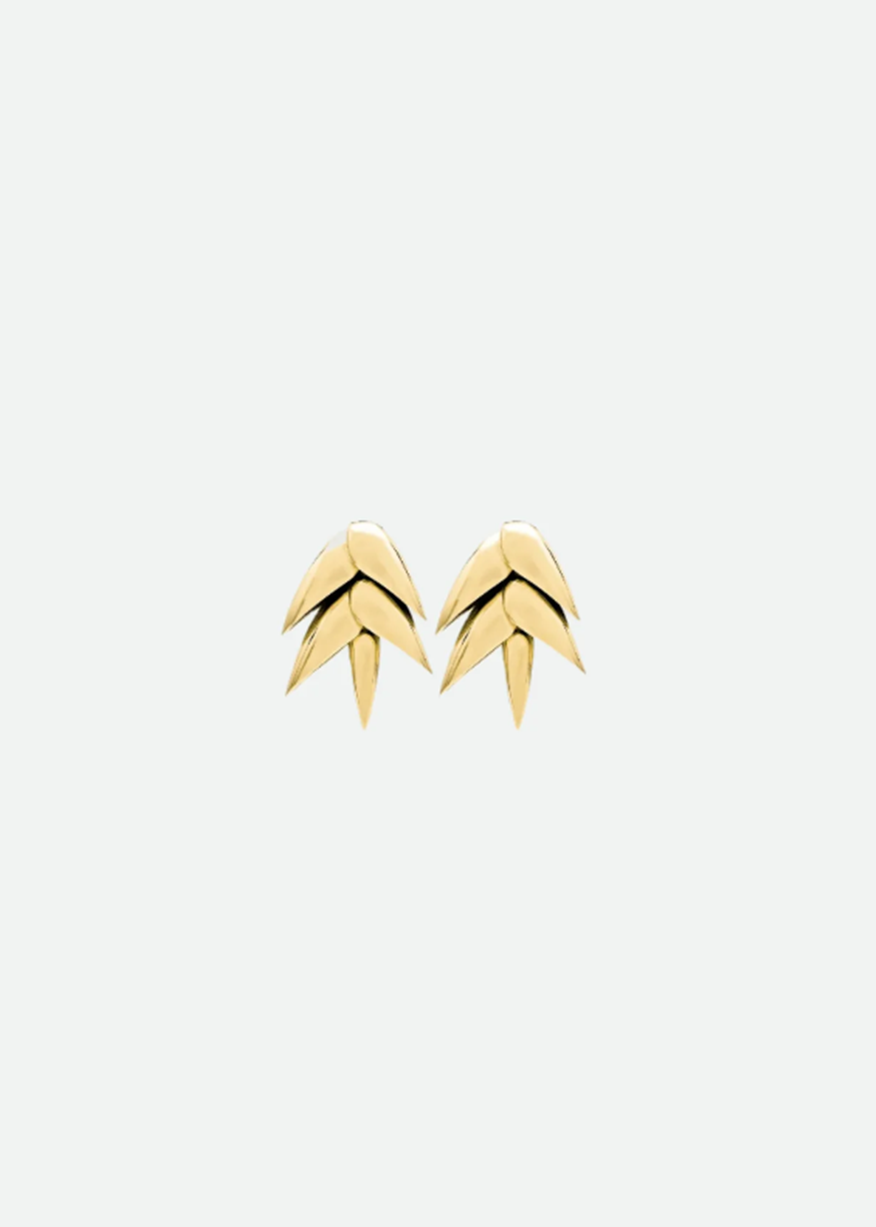 SPIKELET EARRINGS IN GOLD XS