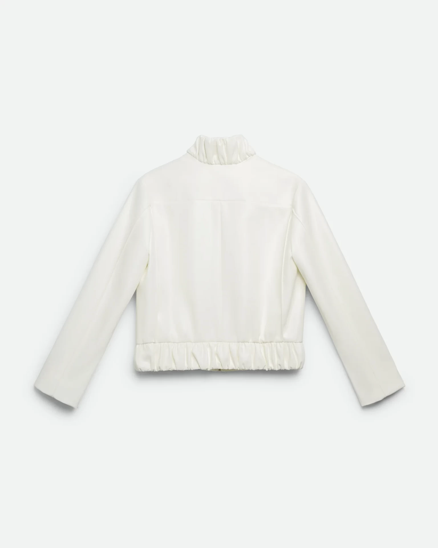 SQUARE BOMBER IN IVORY