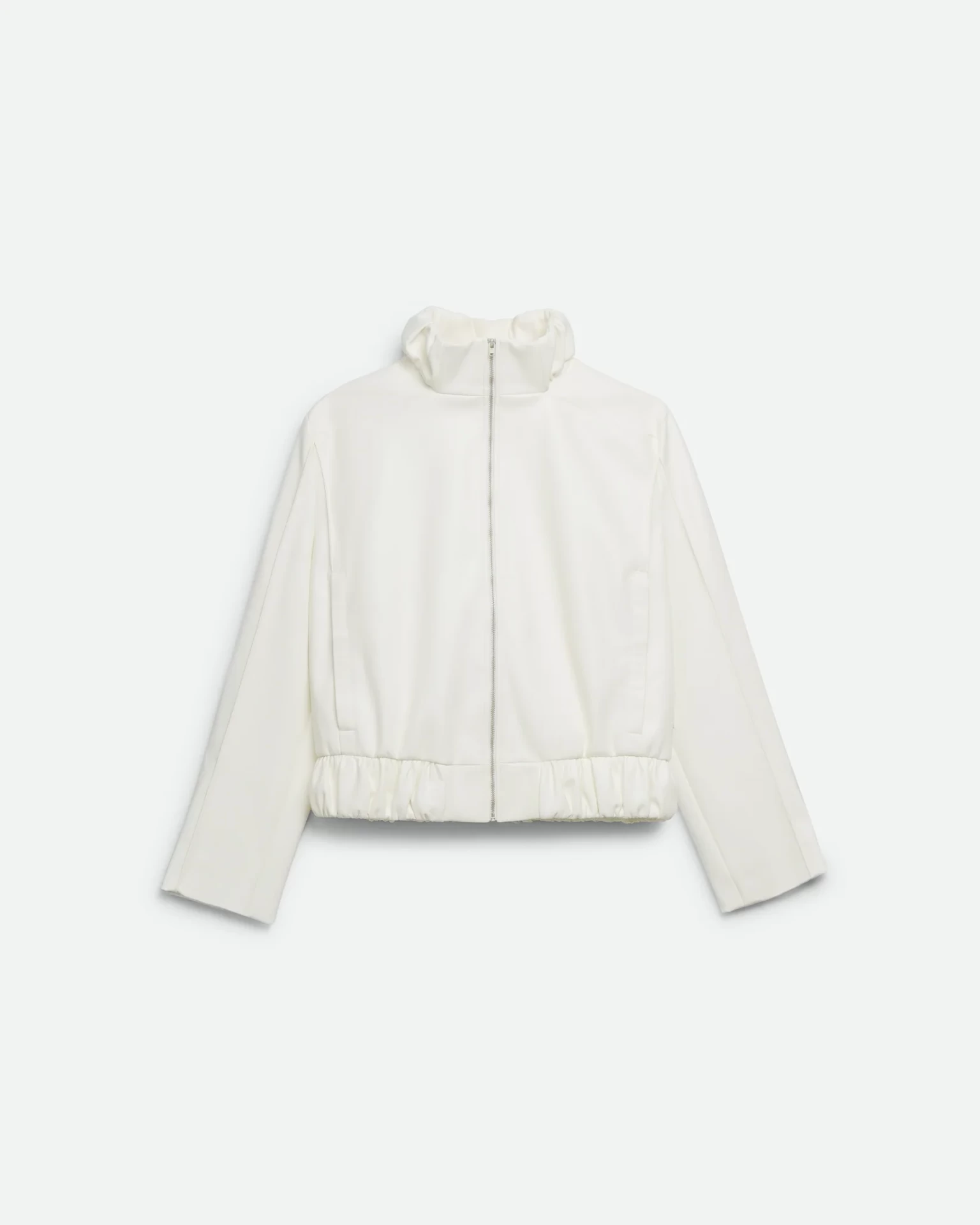 SQUARE BOMBER IN IVORY