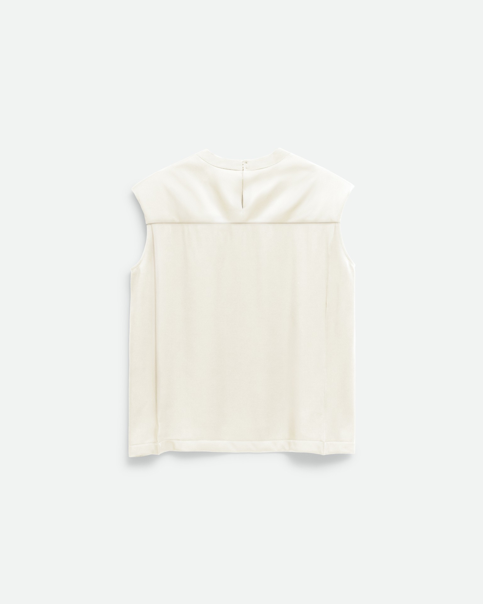 SQUARE NECK TOP IN CREME BRULEE