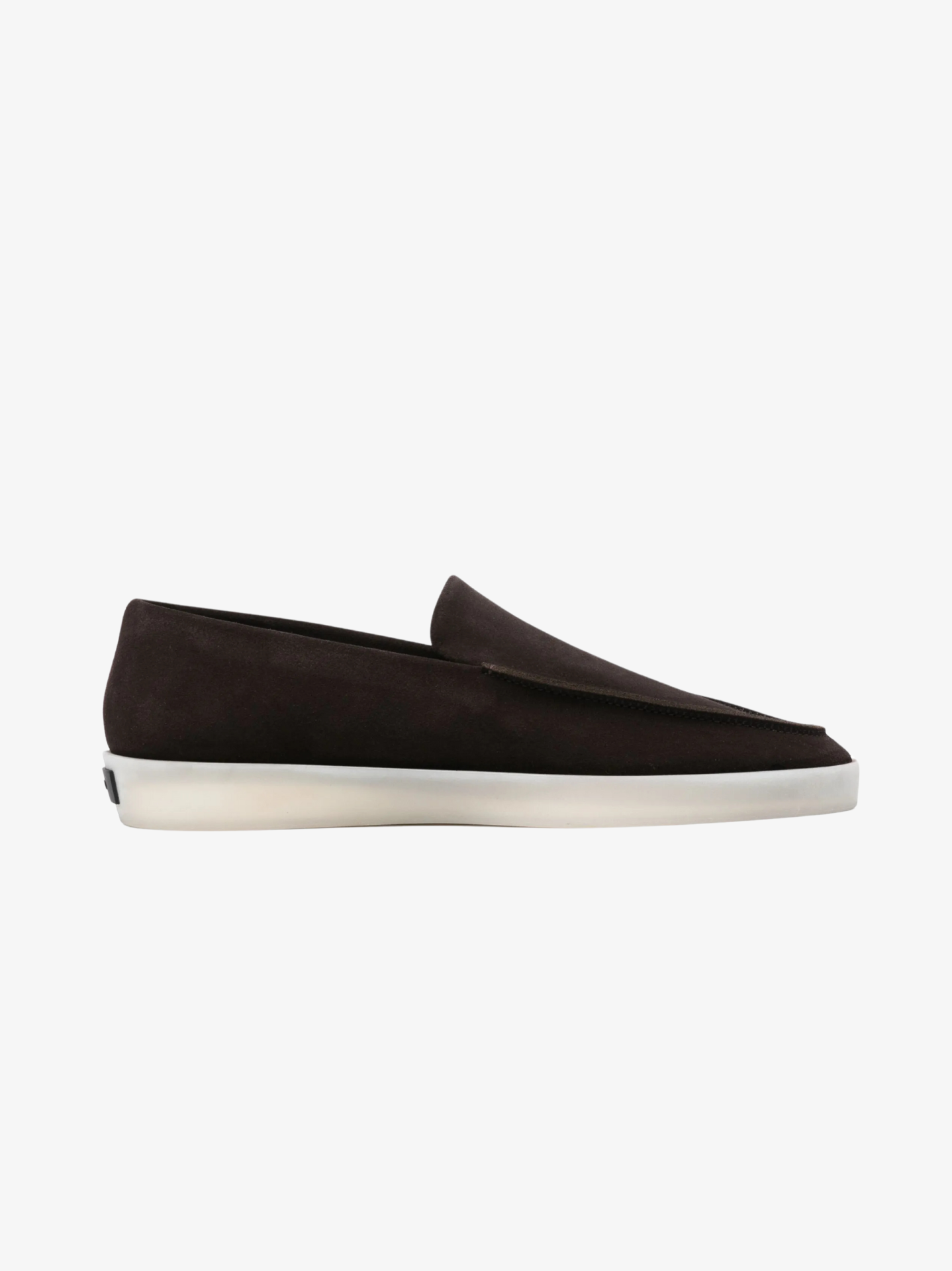 SUEDE LOAFERS IN DARK BROWN