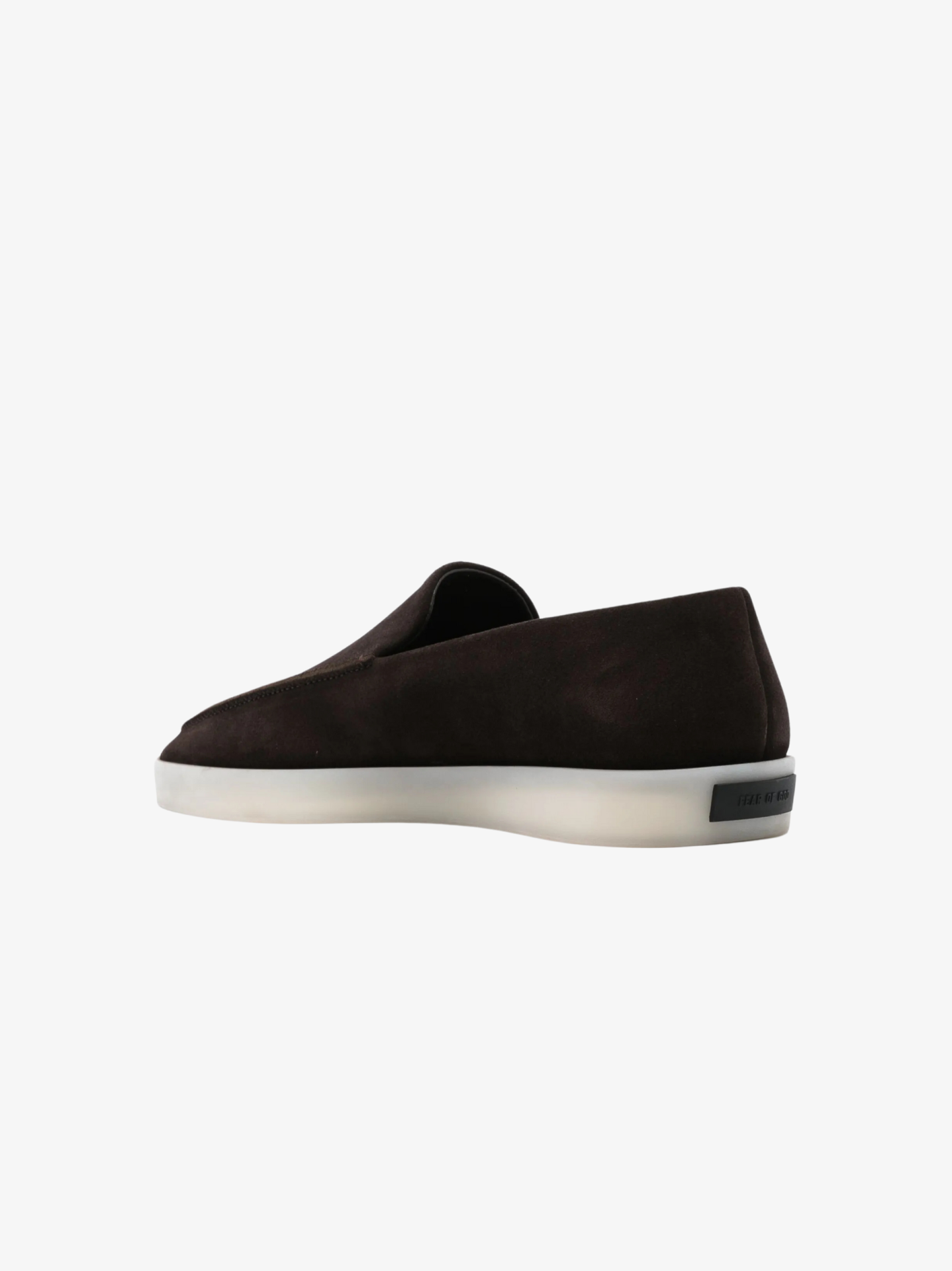 SUEDE LOAFERS IN DARK BROWN