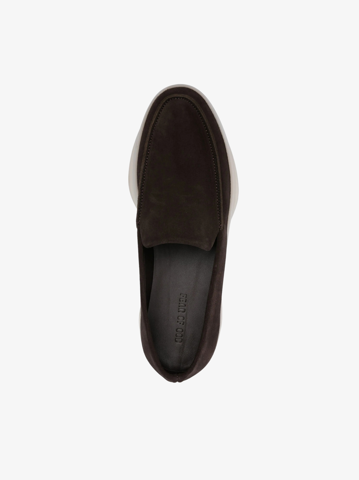 SUEDE LOAFERS IN DARK BROWN
