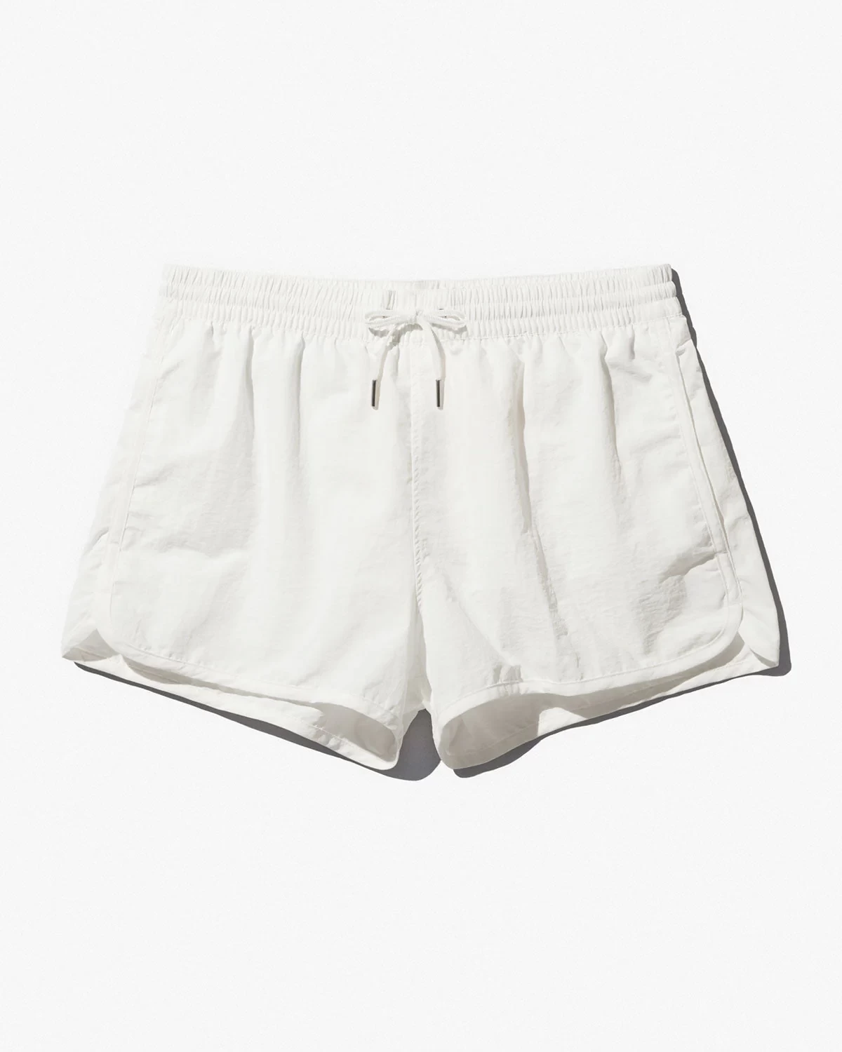 SWIM SHORTS DRY NYLON POPLIN IN WHITE