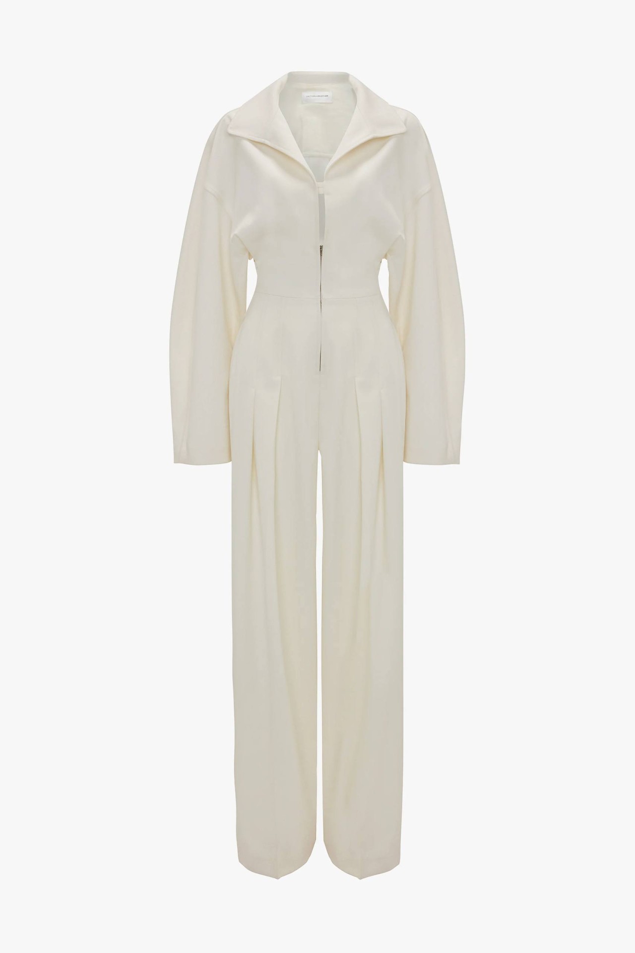 TAB DETAIL JUMPSUIT IN IVORY