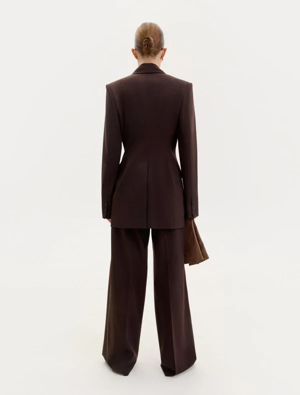 TAILORED JACKET IN BROWN