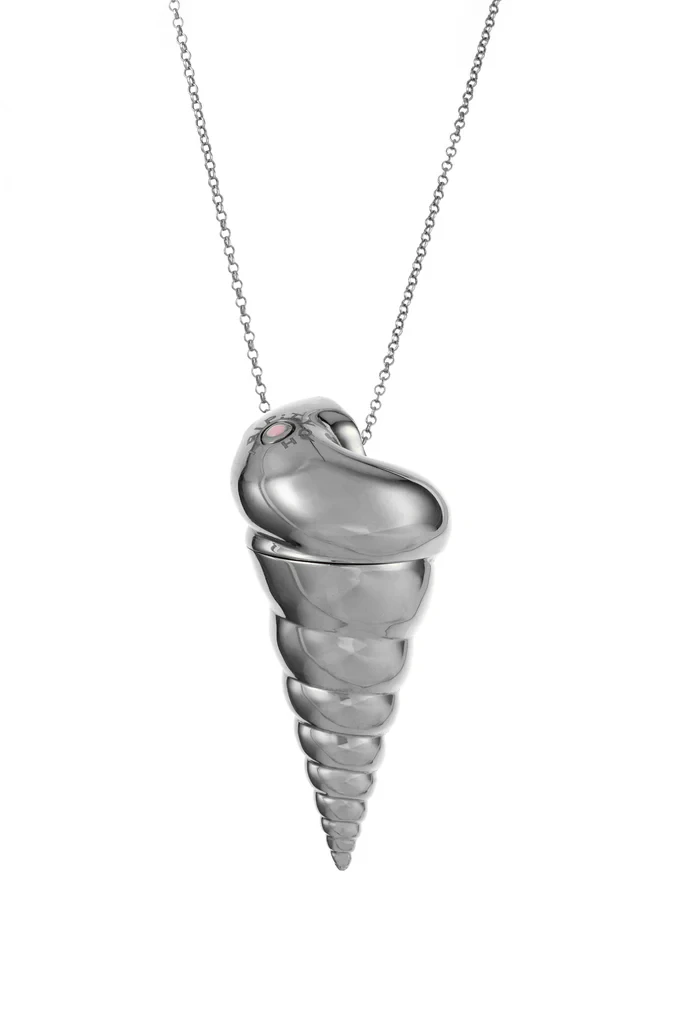 TURRITELLA SOLID PERFUME JEWELRY IN BRASS NICKEL