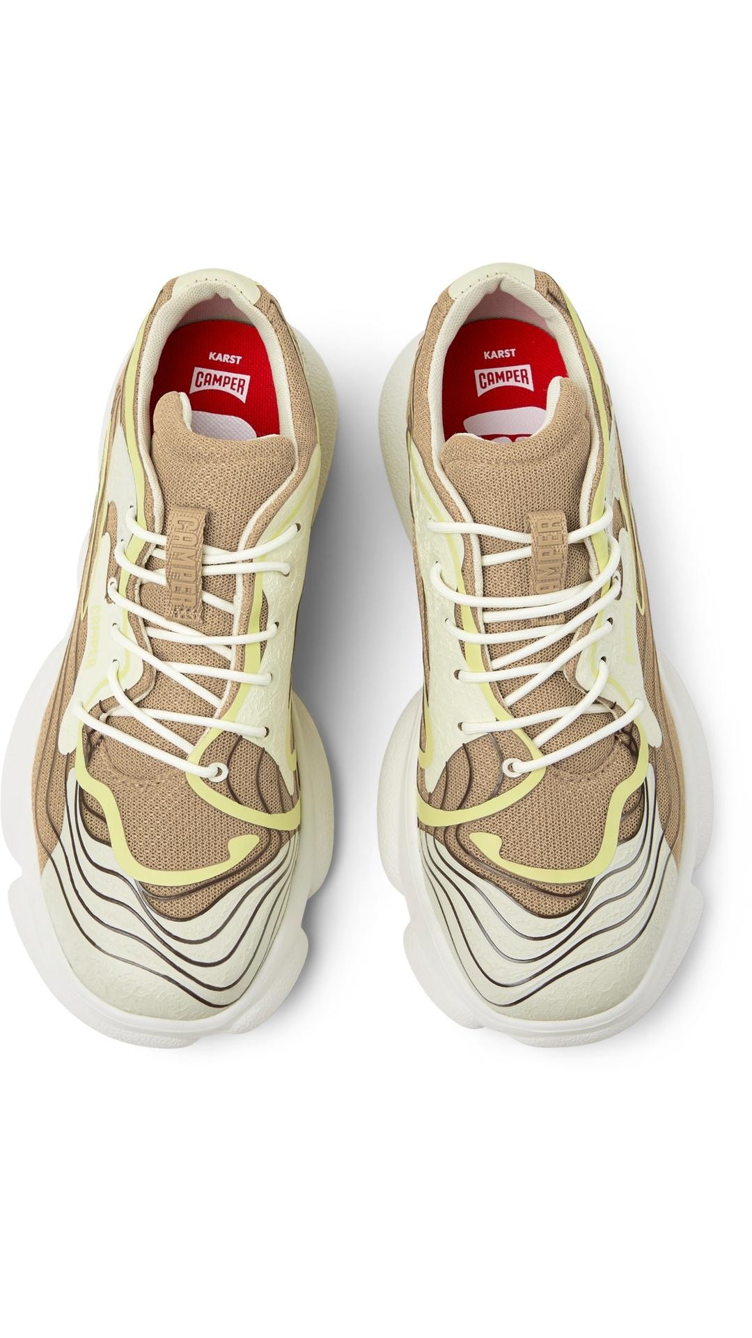 WOMEN'S KARST MULTICOLOR SNEAKERS IN BEIGE