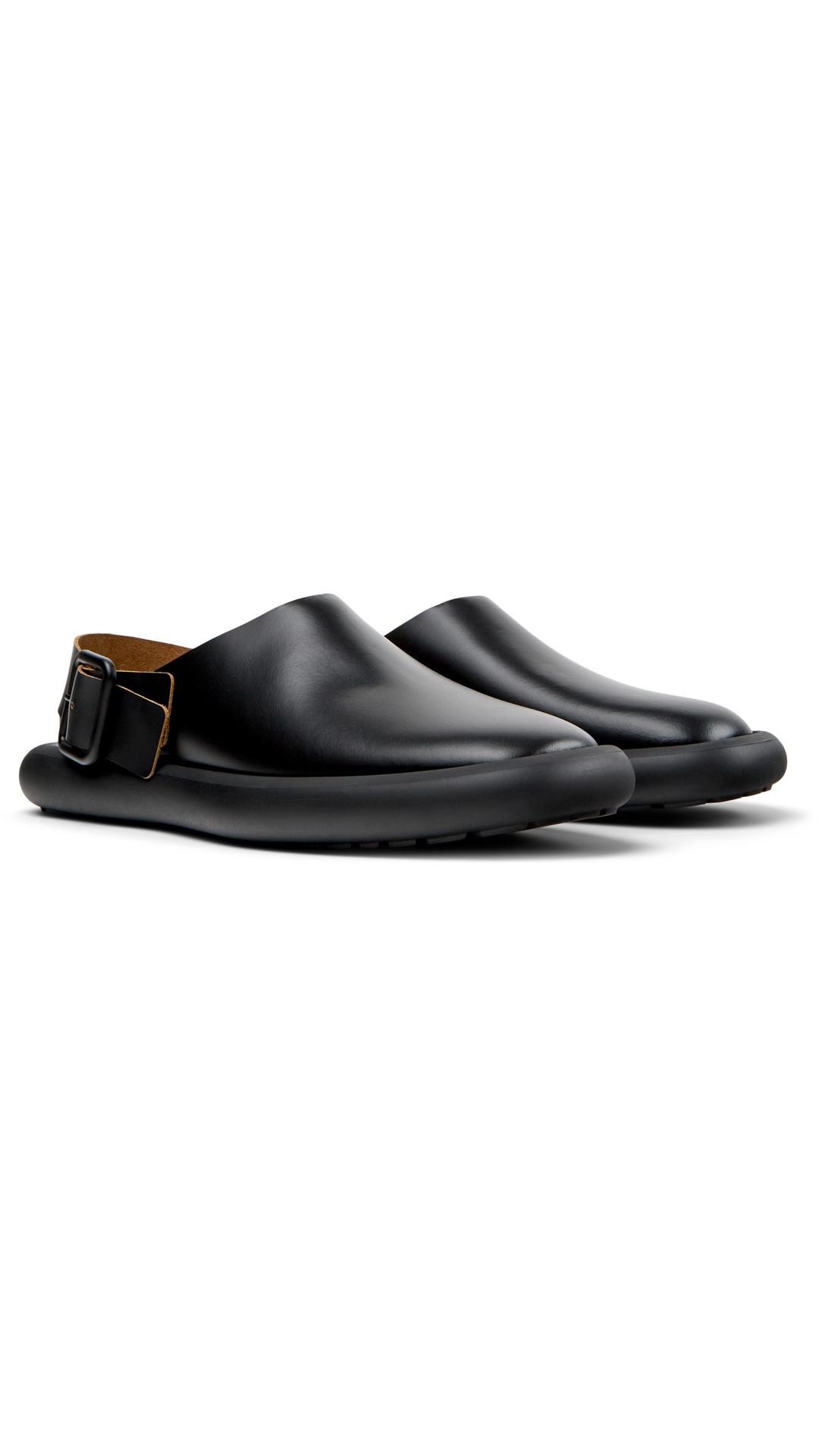 WOMEN'S ONDA LEATHER MULES IN BLACK