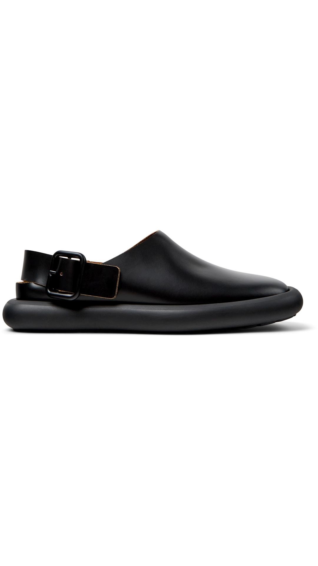 WOMEN'S ONDA LEATHER MULES IN BLACK