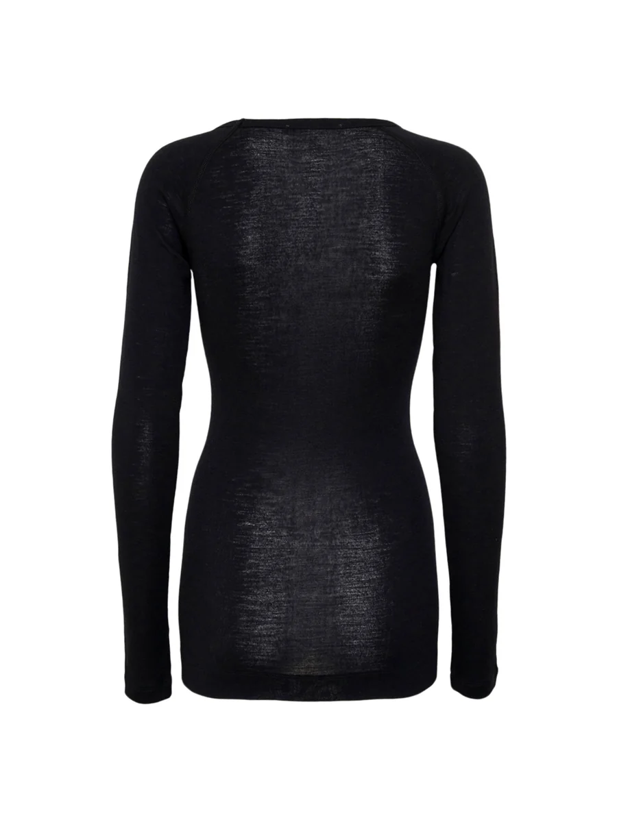 WOOLEN JADE TOP IN BLACK