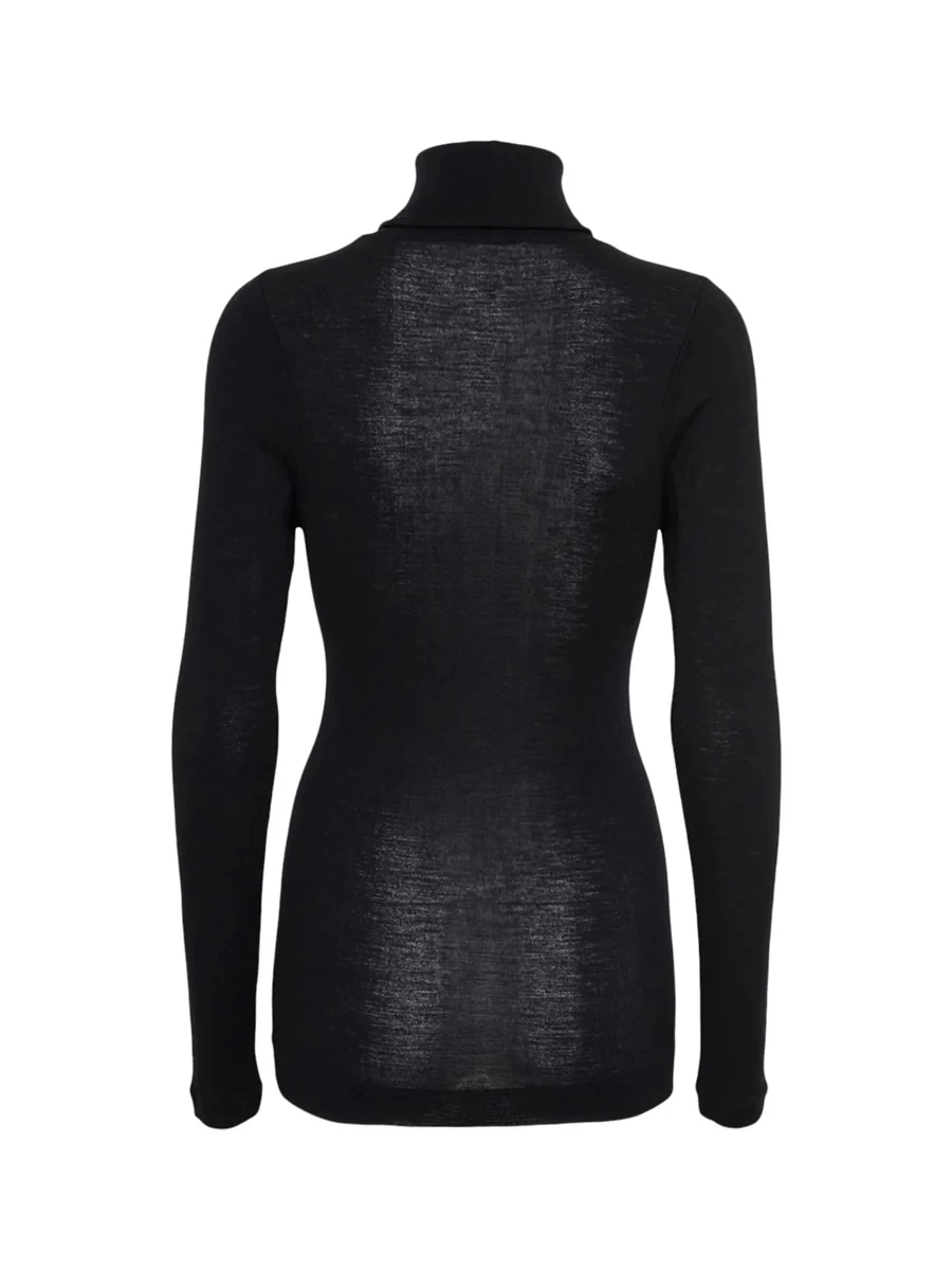 WOOLEN LOLA TOP IN BLACK