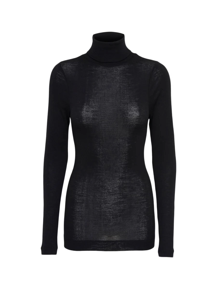 WOOLEN LOLA TOP IN BLACK