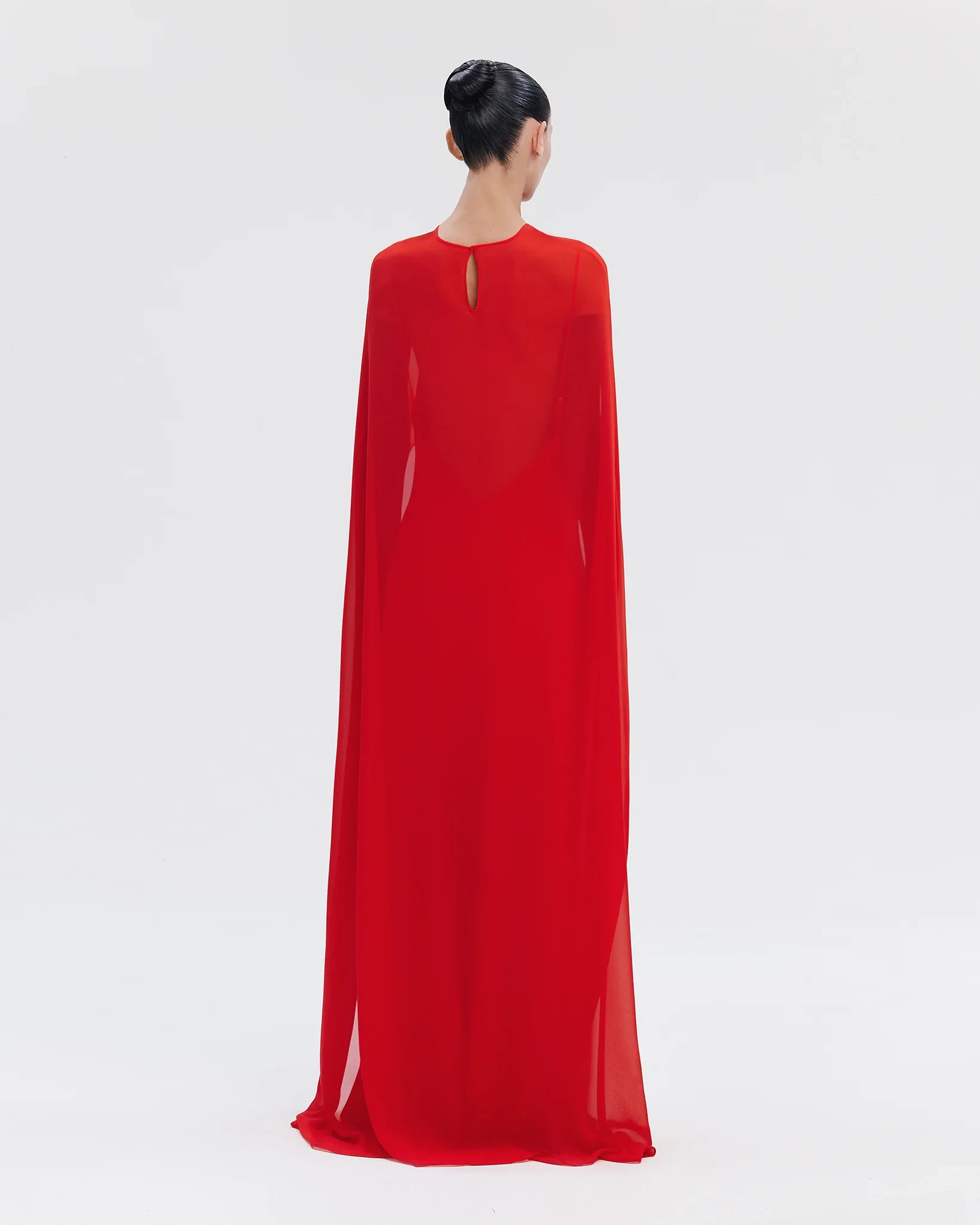 CHIFFON CAPE LOLIPOP RED
