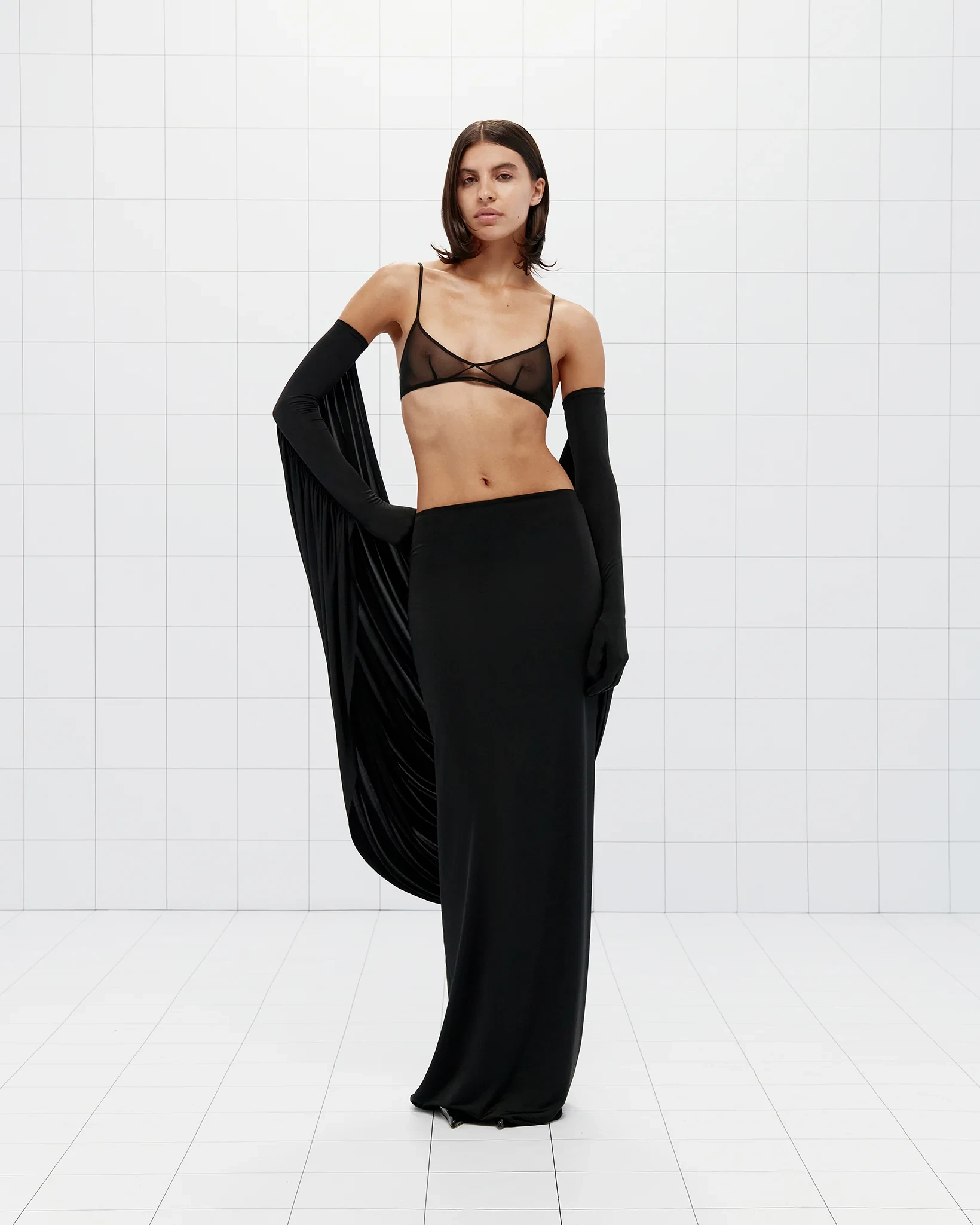 SLEEK LINED MAXI SKIRT