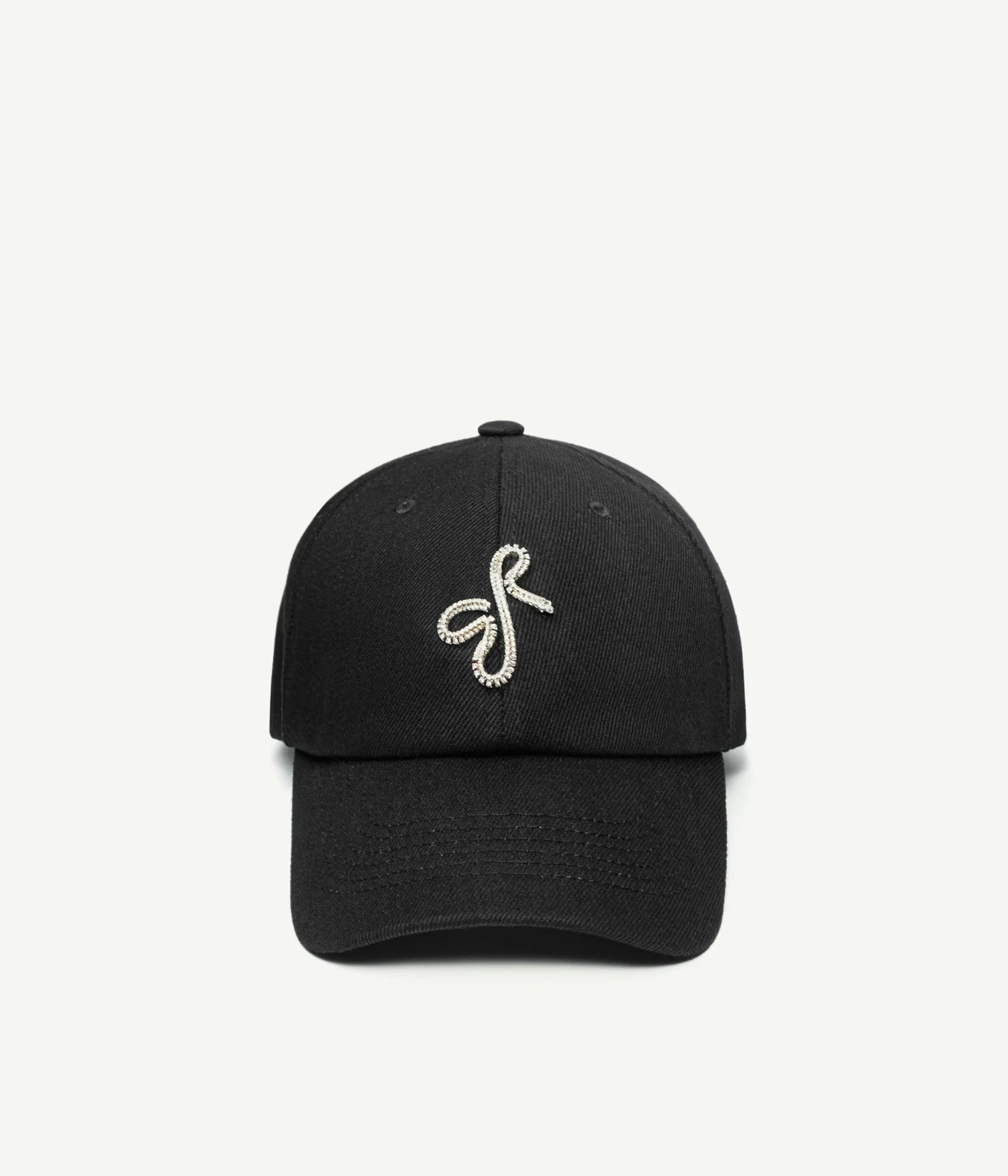  RUSLAN BAGINSKIY CRYSTAL-EMBELLISHED BASEBALL CAP IN BLACK