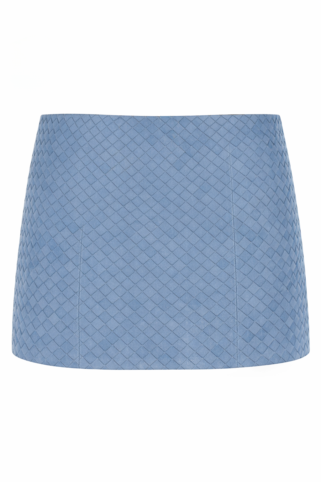 KENDRA SKIRT IN BLUE SUEDE