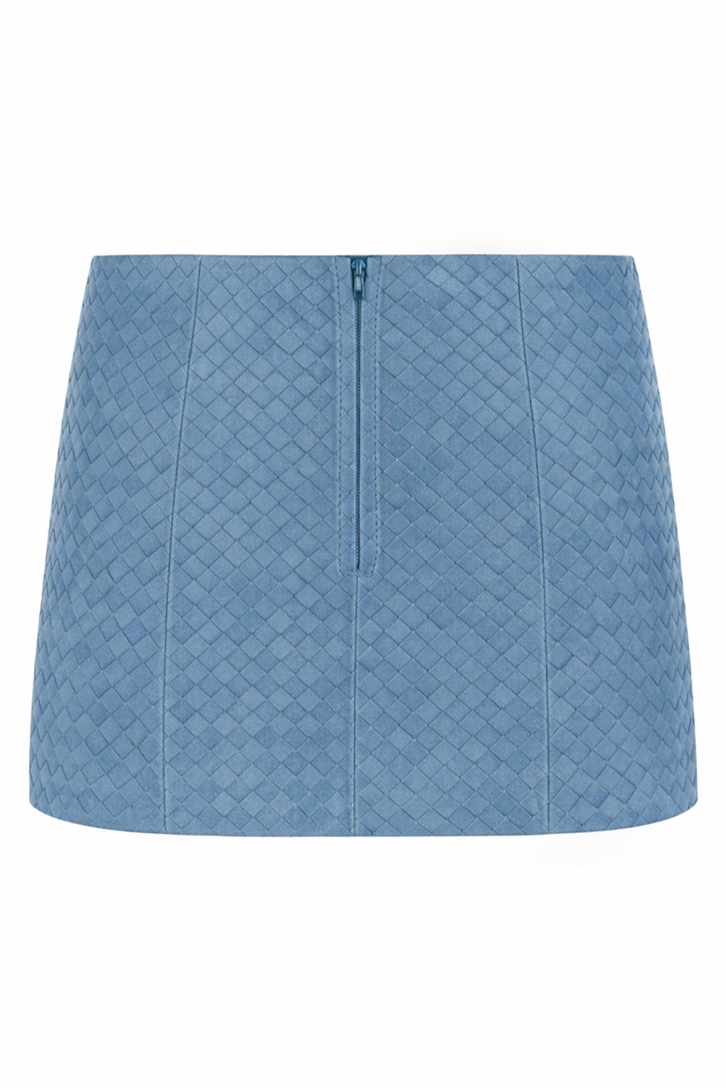 KENDRA SKIRT IN BLUE SUEDE
