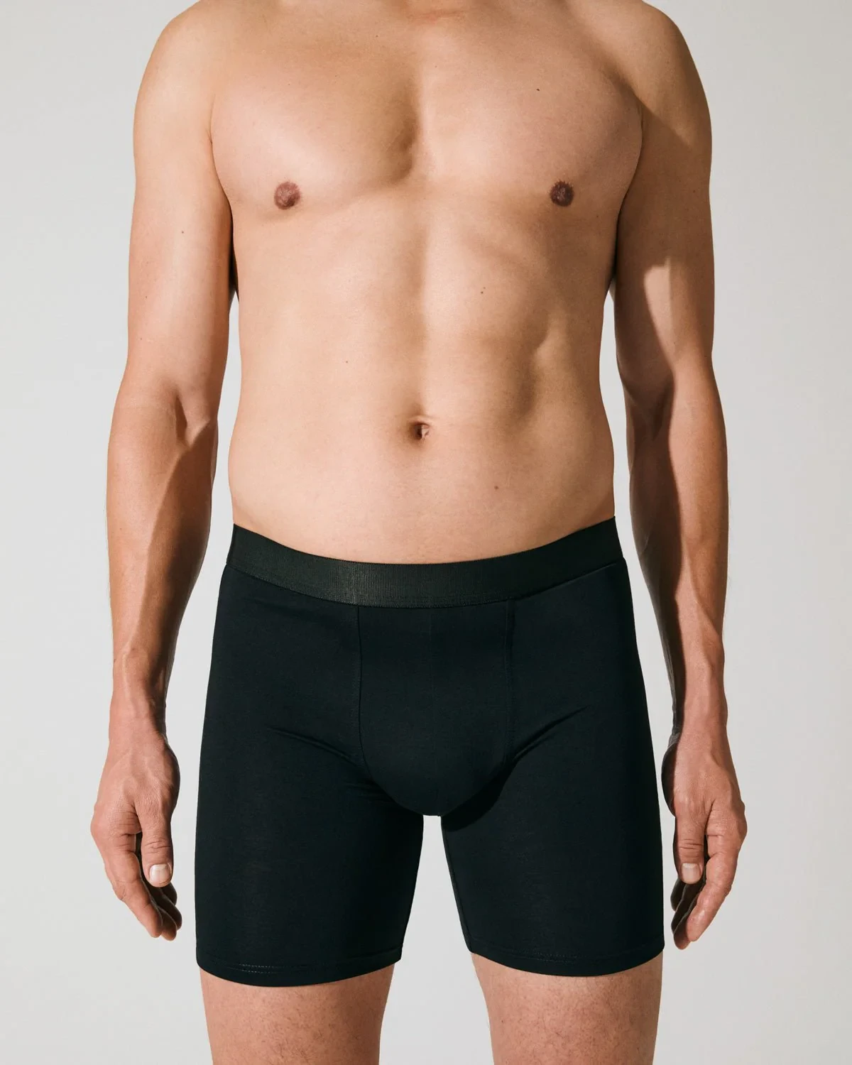 M - BOXER BRIEF LONG IN BLACK