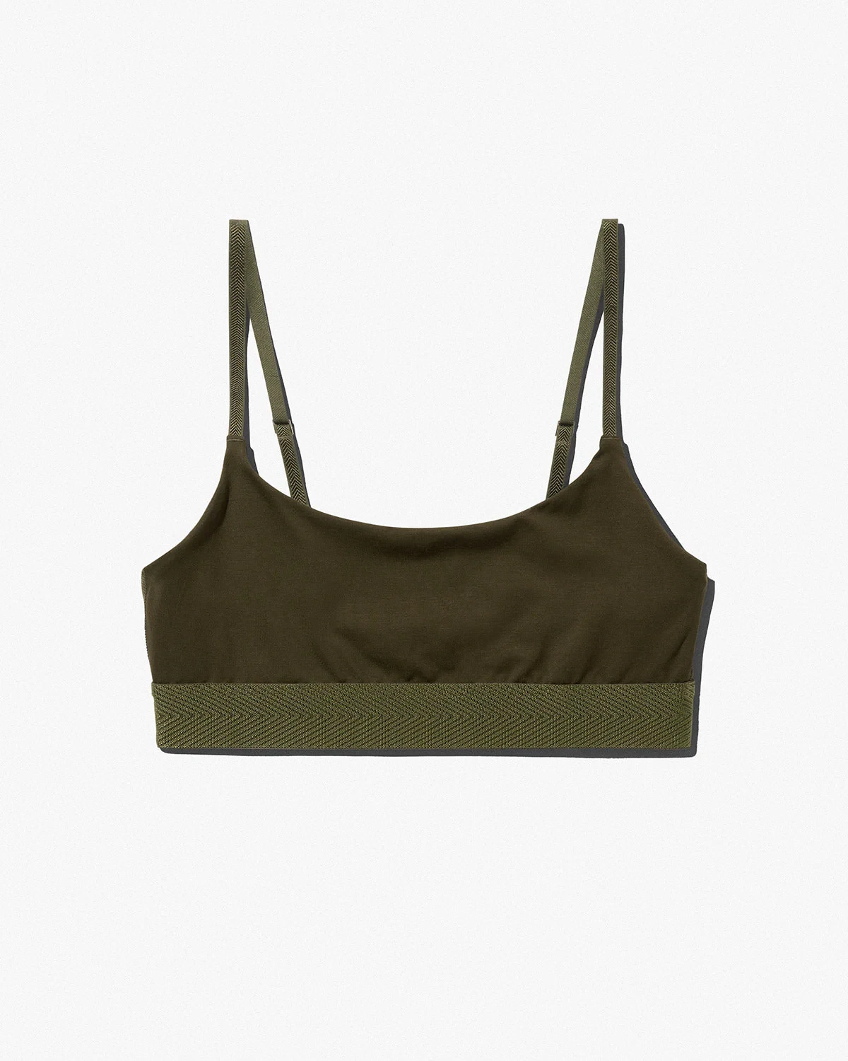 W-SCOOP BRALETTE OLIVE GREEN