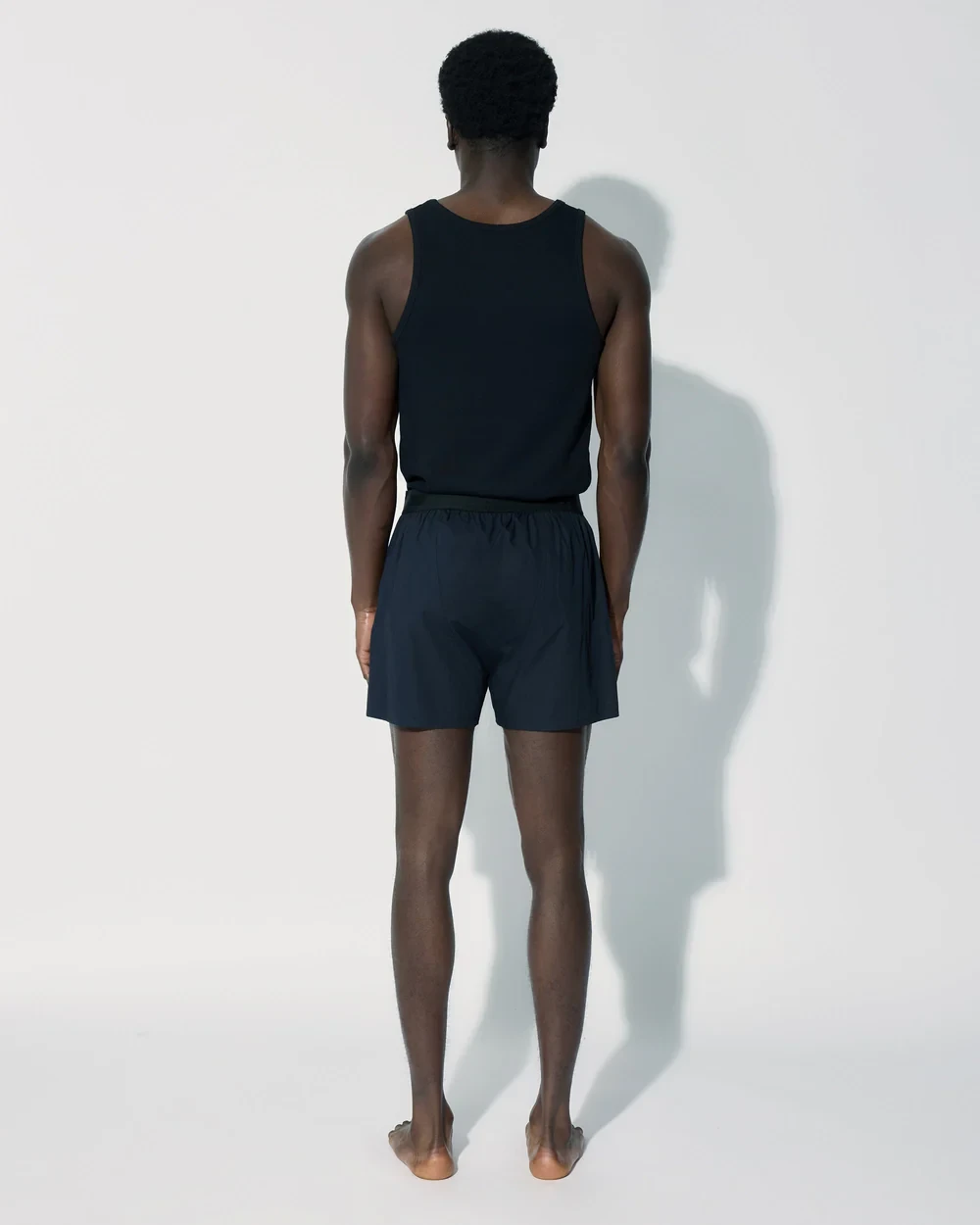 COTTON WOVEN BOXER SHORTS CLASSIC NAVY