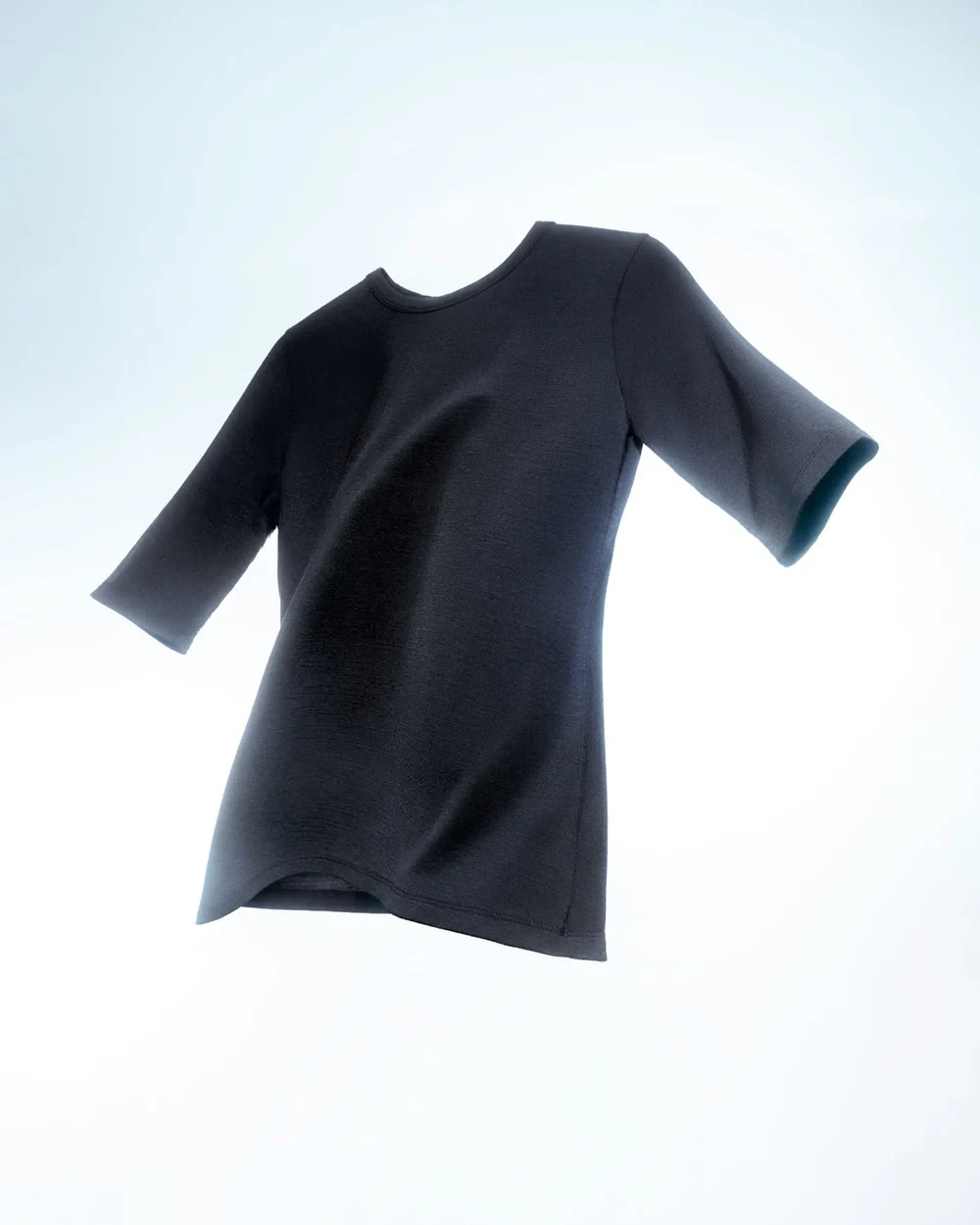 W-WOOL T-SHIRT BLACK
