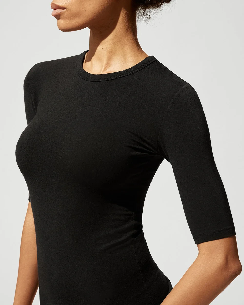 W-WOOL T-SHIRT BLACK