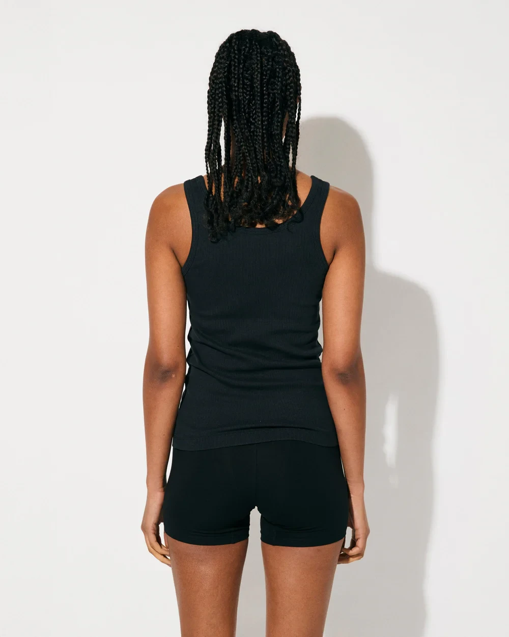 W-RIB TANK TOP BLACK