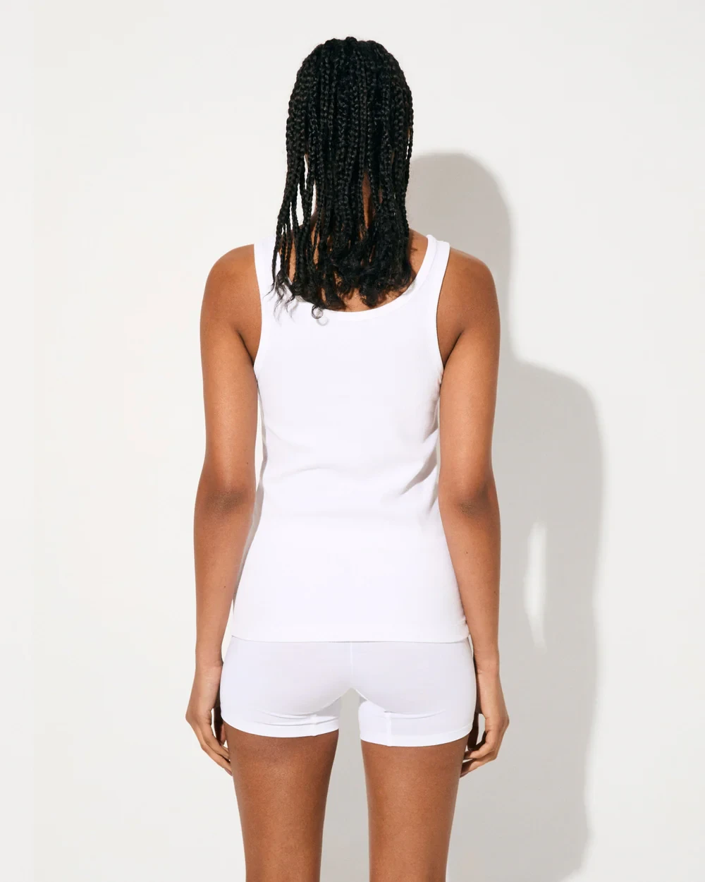 W-RIB TANK TOP WHITE