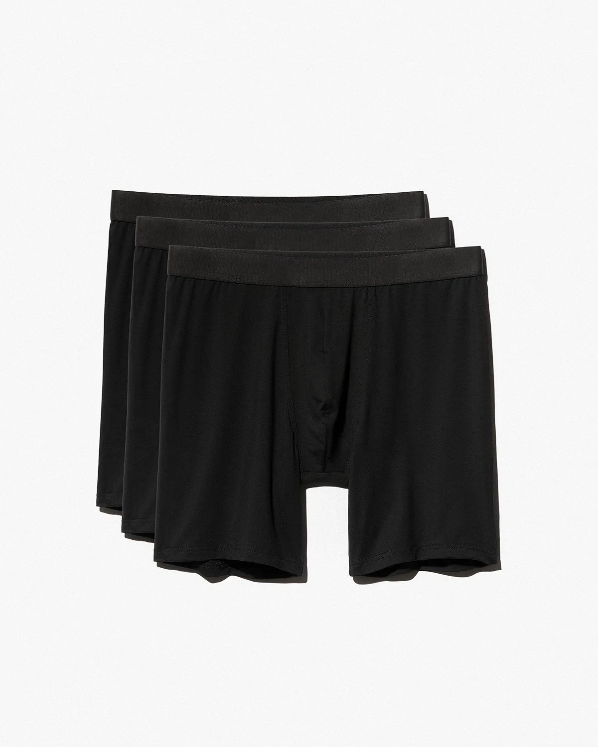 3 X BOXER BRIEF LONG BLACK