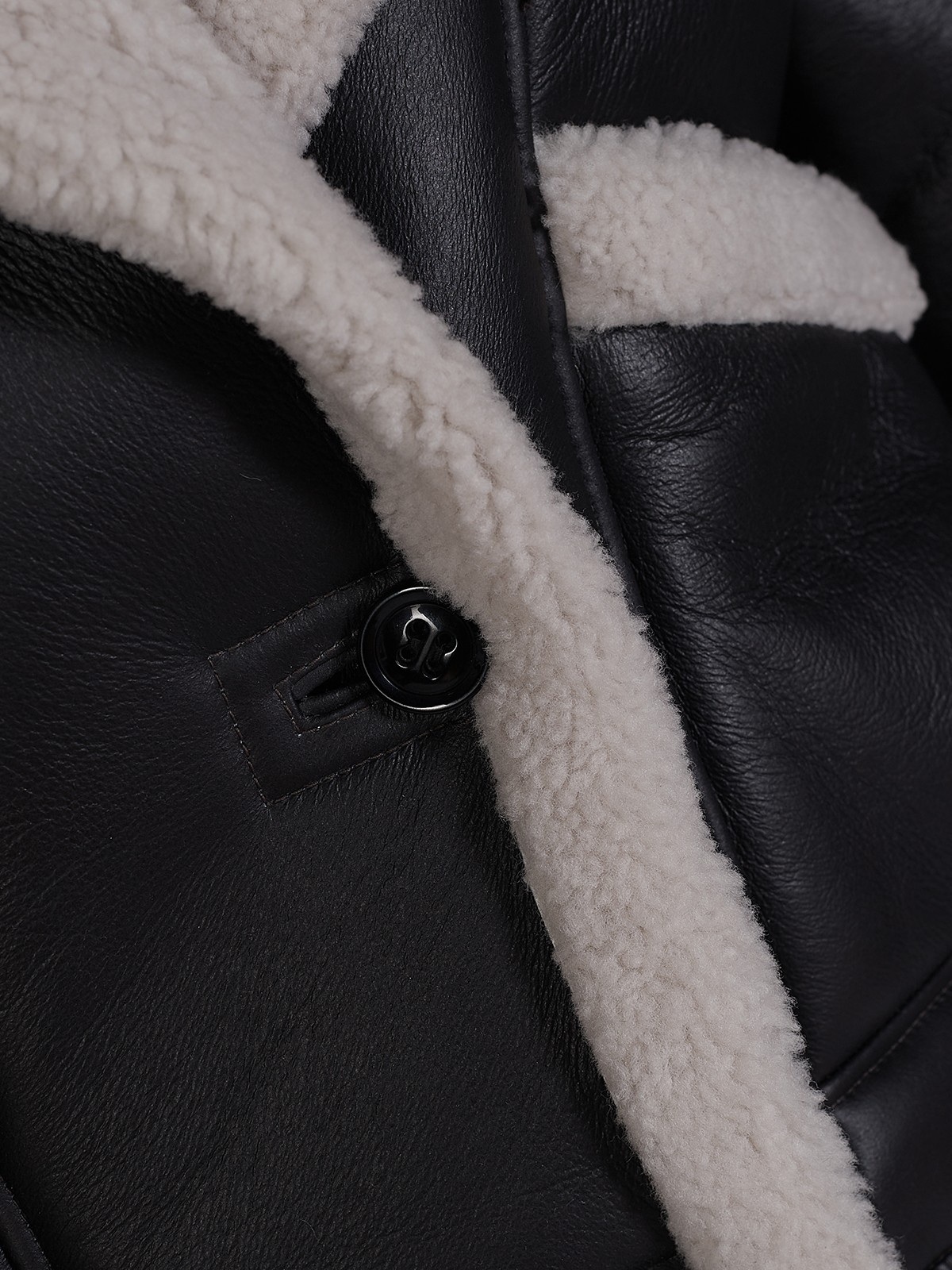 MARA SHEARLING JACKET IN BLACK