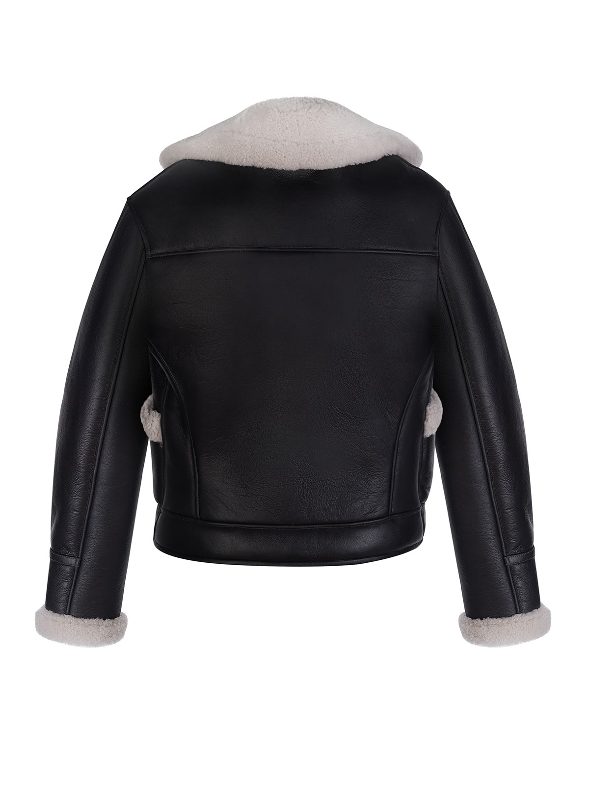 MARA SHEARLING JACKET IN BLACK