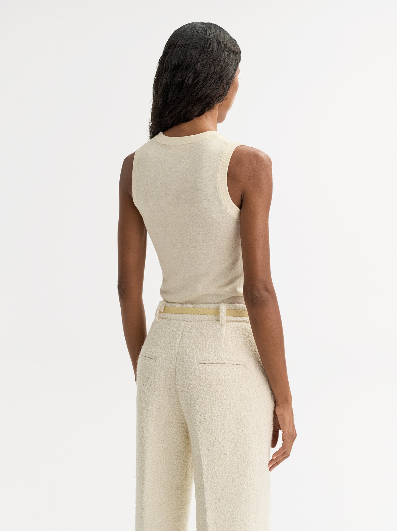 FEATHERLIGHT SINGLET IN FEATHER WHITE