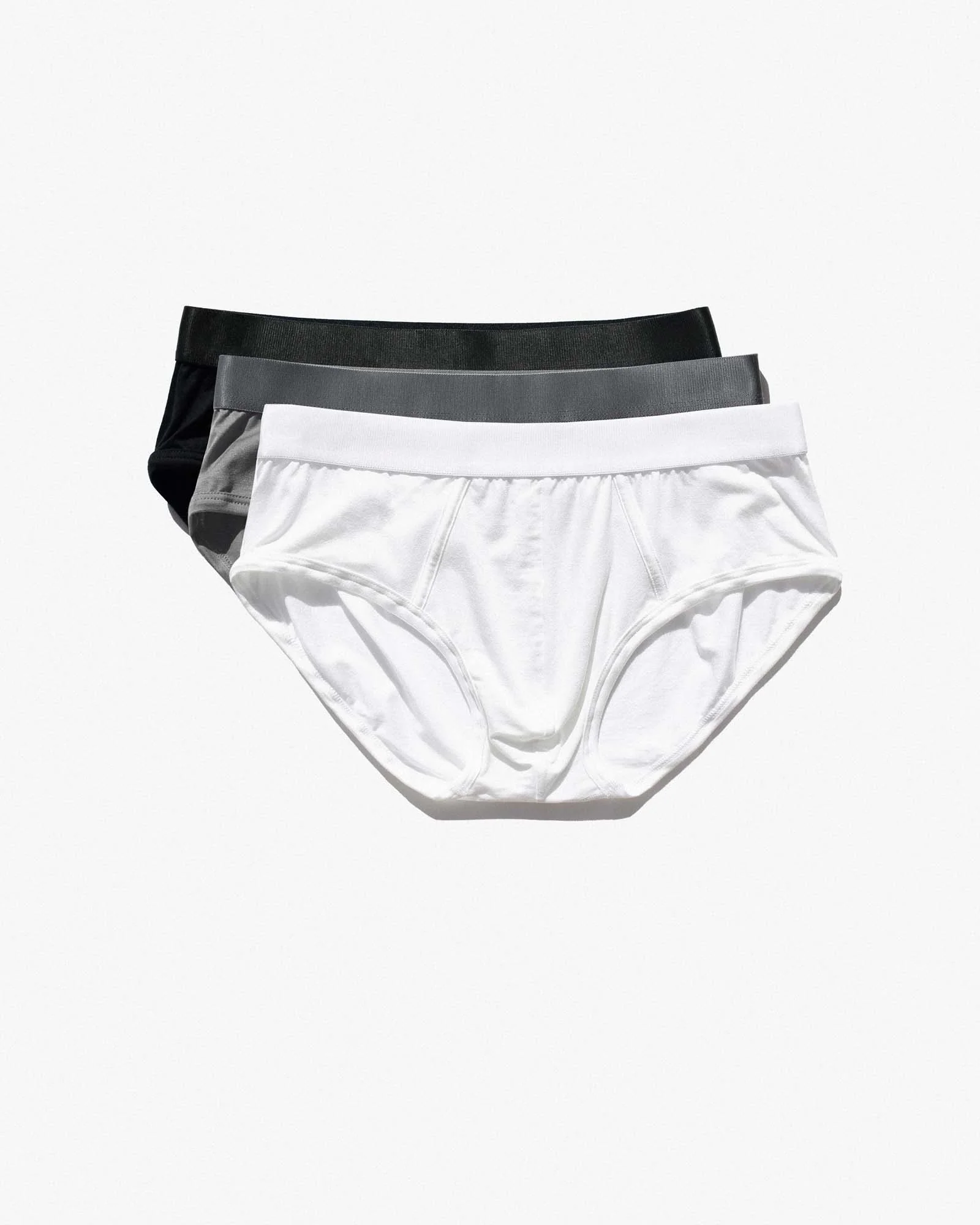 M - 3X Y-BRIEFS Black/Grey/White