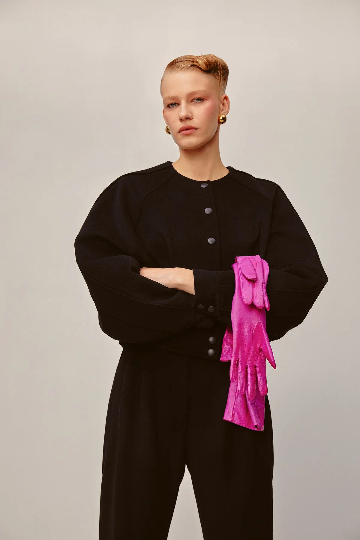 SCARLETT OPERA GLOVES FUCHSIA