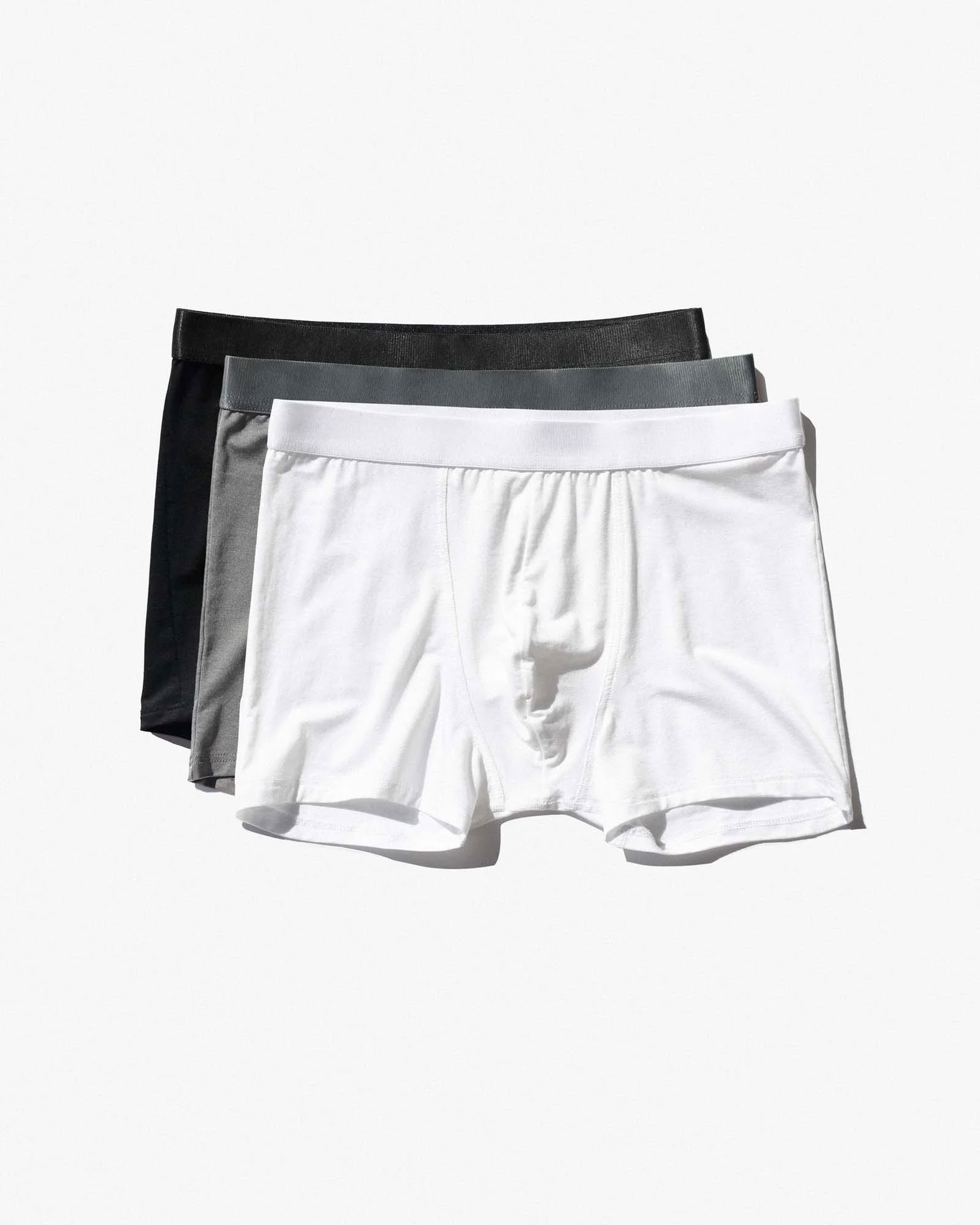 M - 3X Boxer Briefs  Black/Grey/White