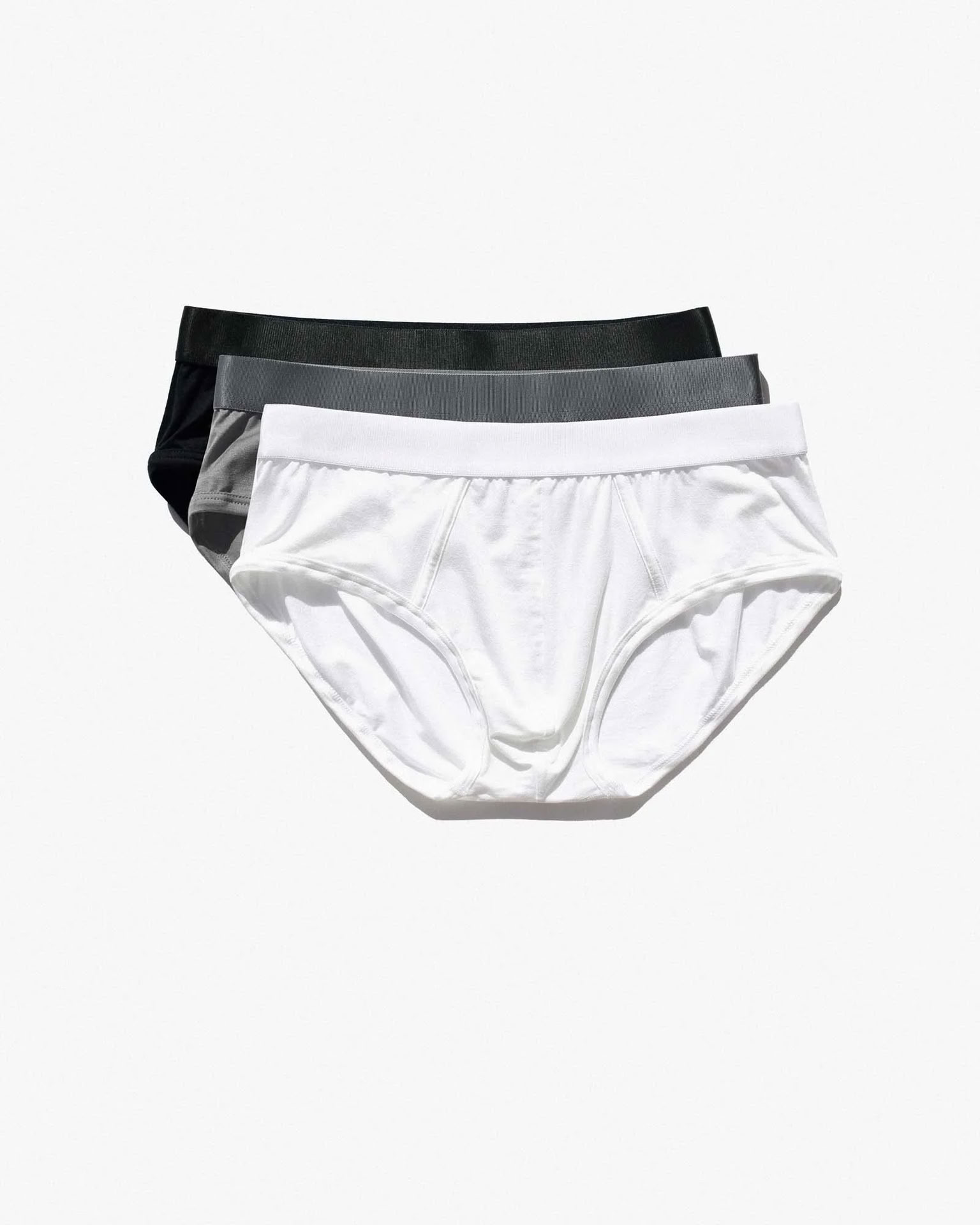 M - 3X Y-BRIEFS Black/Grey/White