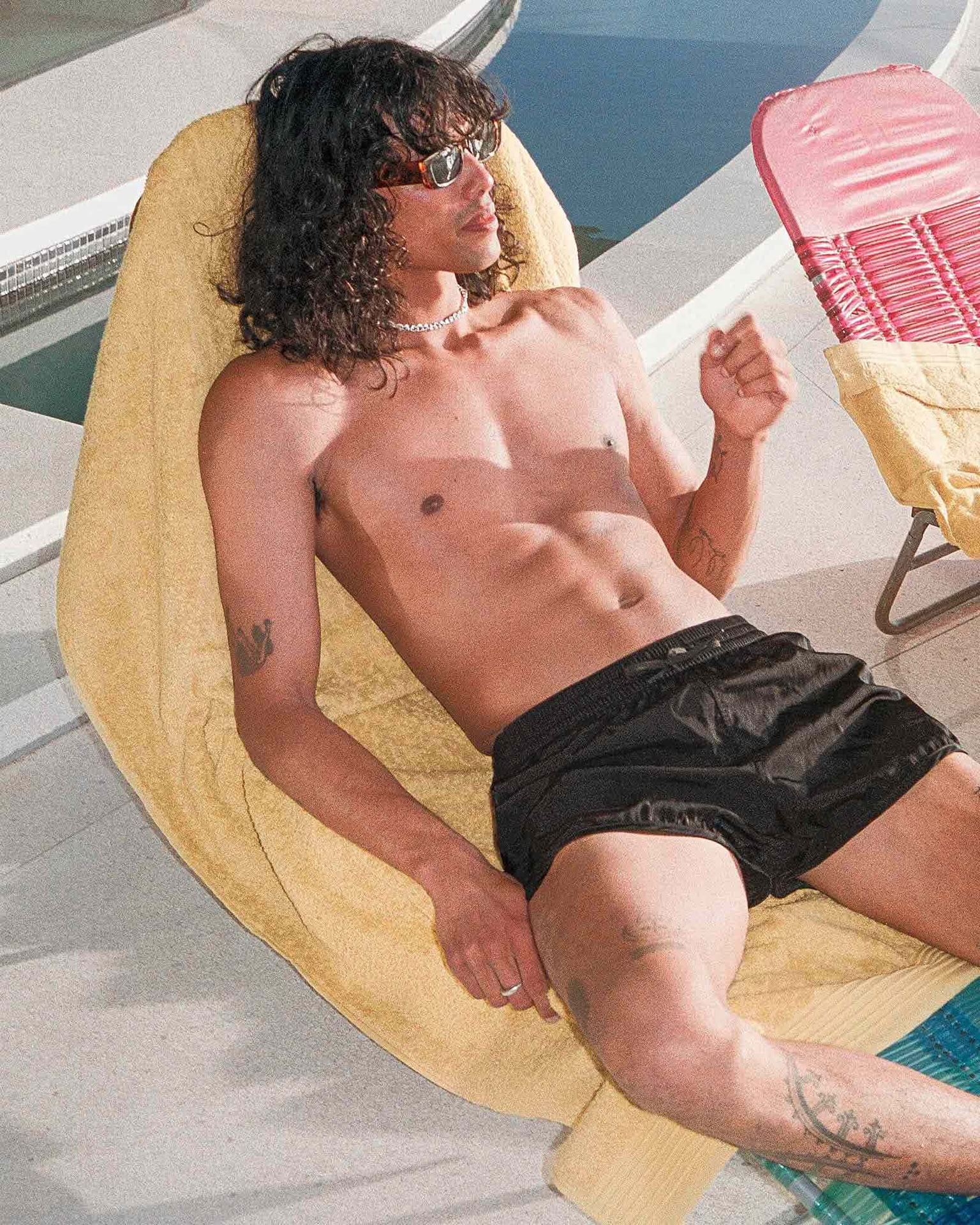 MS - Black Swim P-NYLON Shorts 