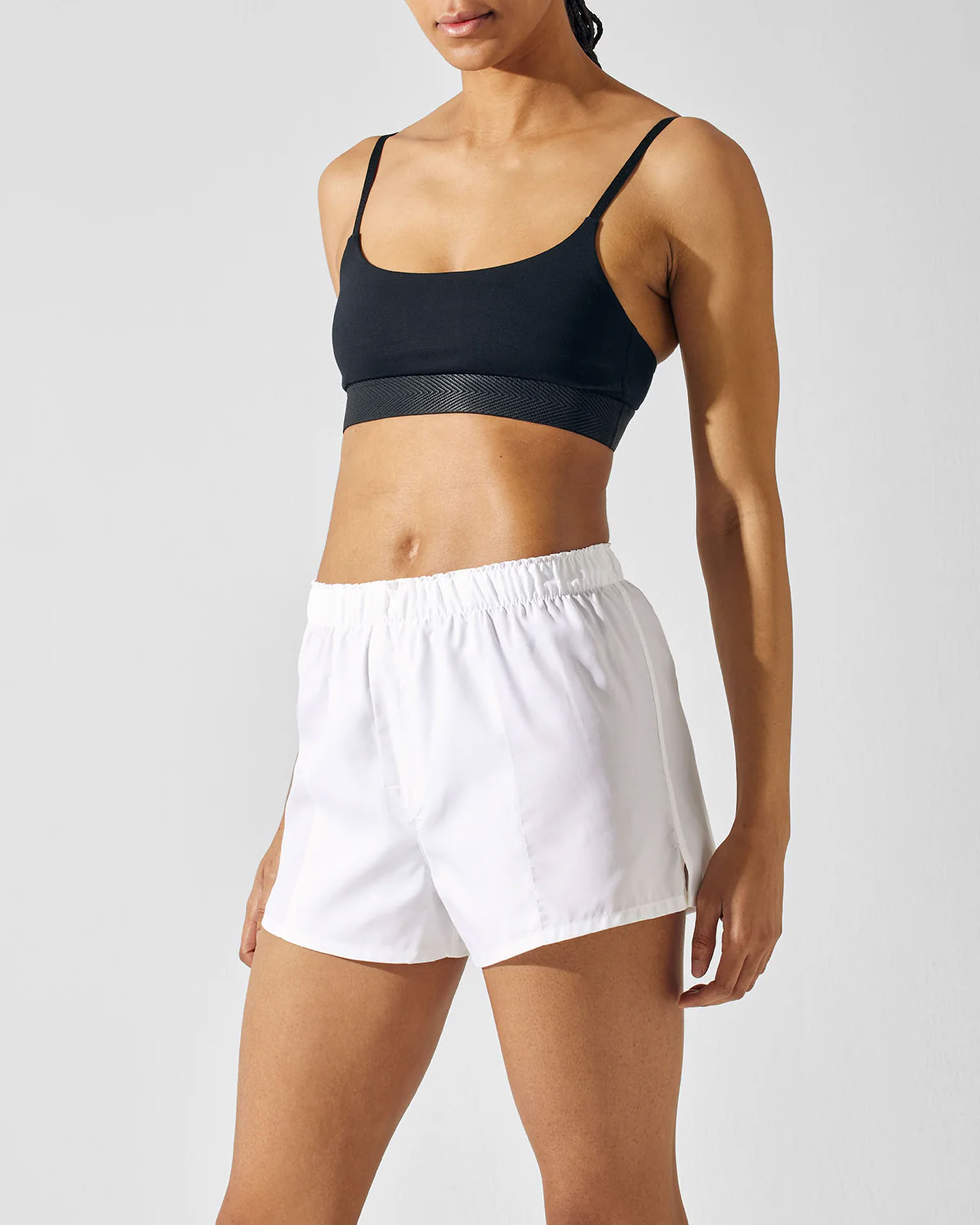 W - WOVEN Boxer Shorts WHITE