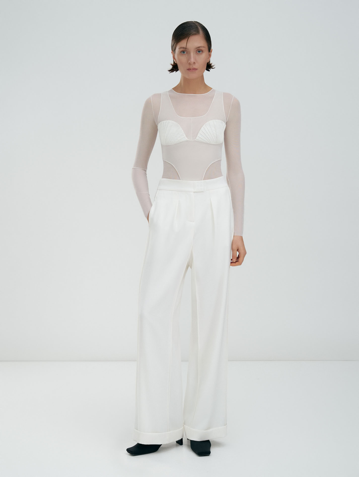 LONG-SLEEVE BODYSUIT IVORY