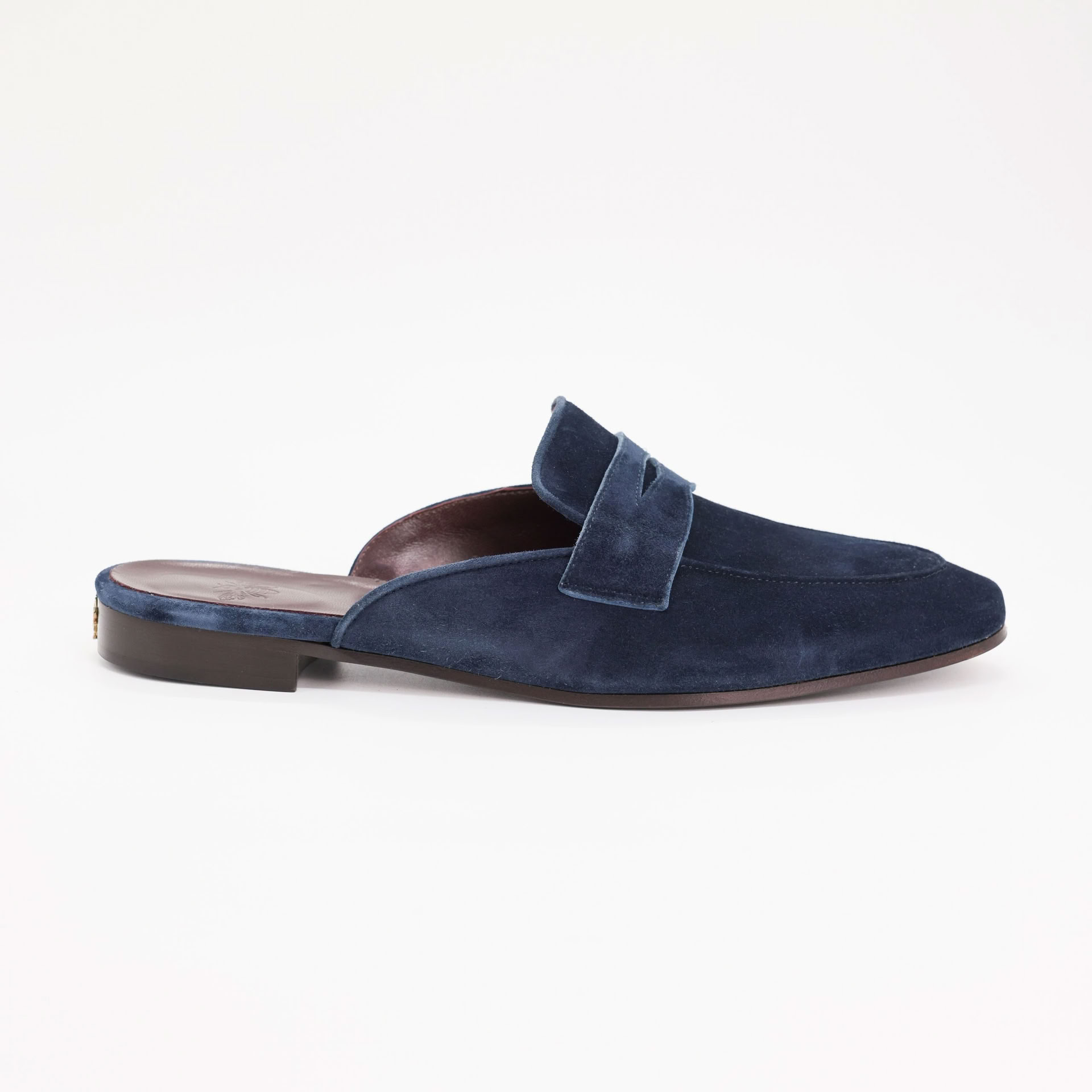 SLIPPERS HOPE BLUE SUEDE 40