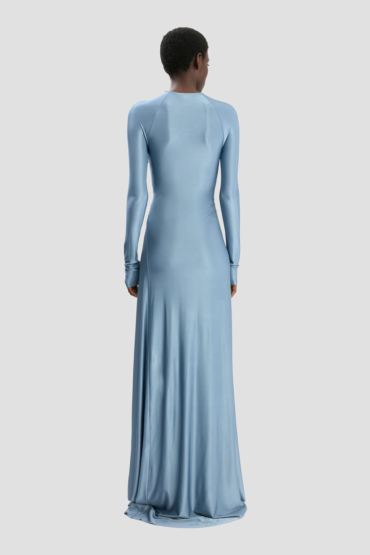 LONG SLEEVE TWIST DETAIL GOWN 