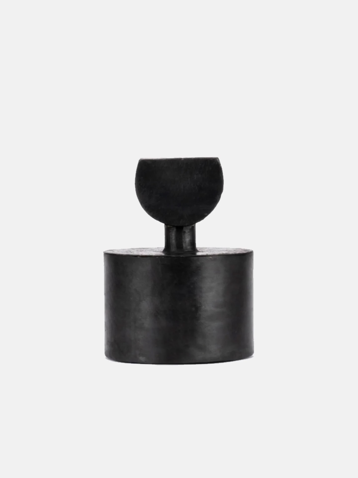 BOUGIE TOTEM HALFMOON SMALL12X10 (BLACK UDDU) 